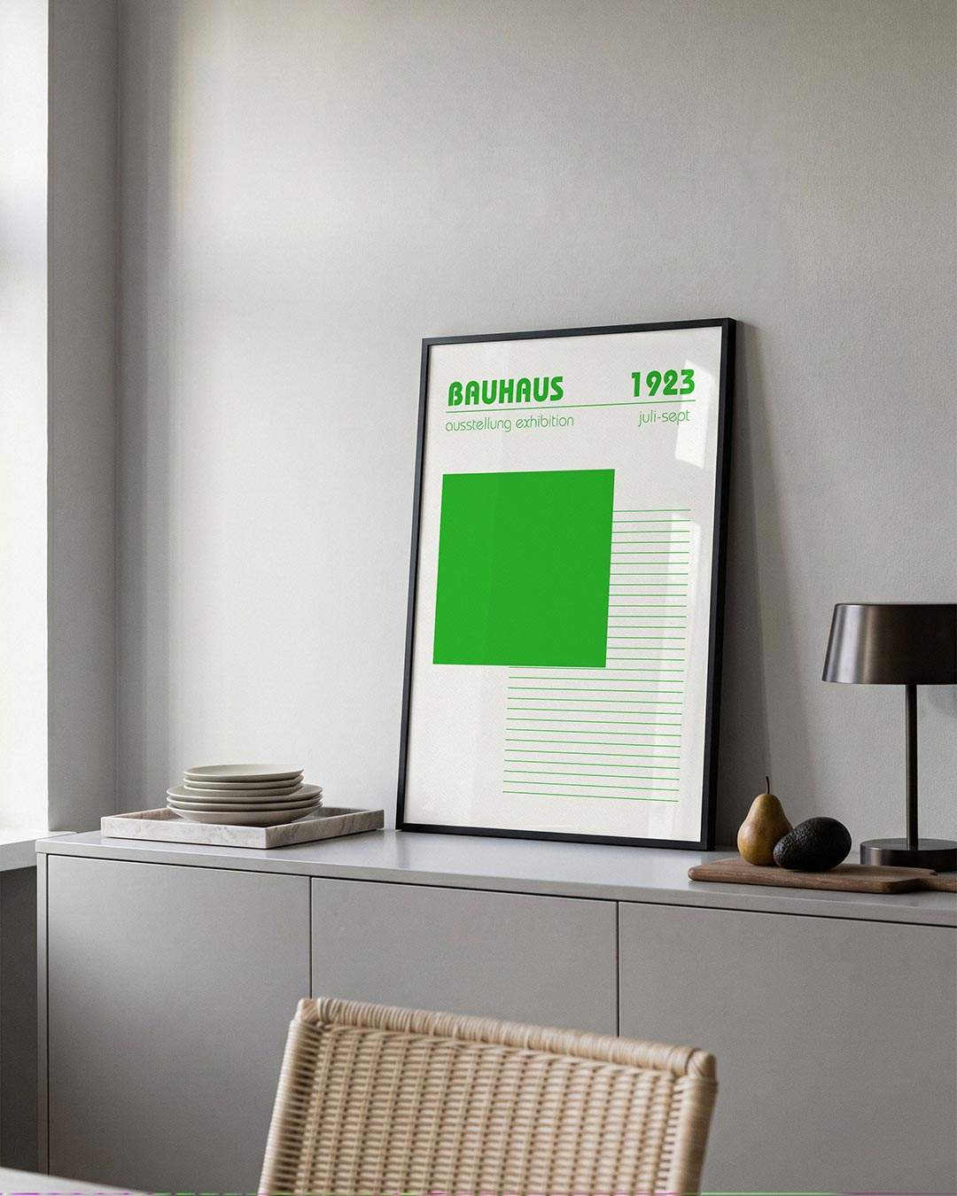 Groene vlakken Poster