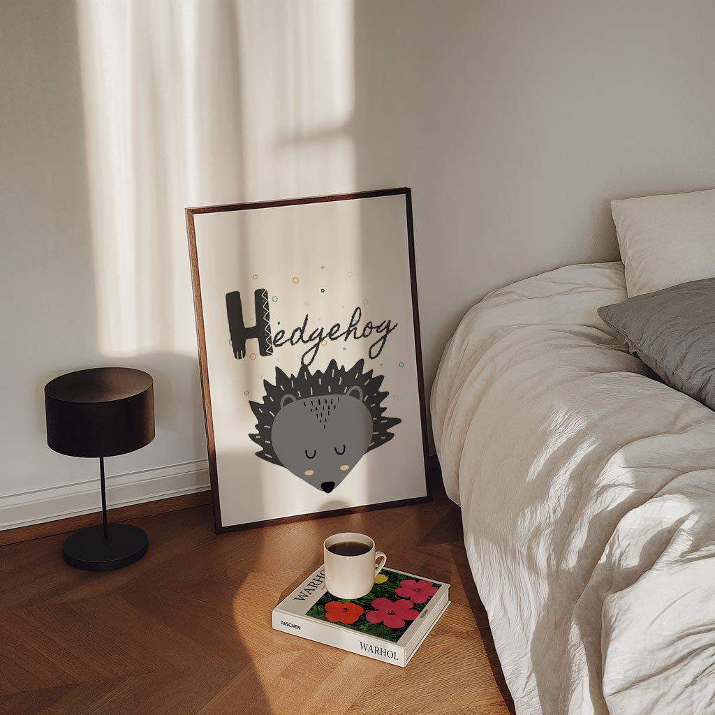 Schattige Egel Poster-WallArtistic