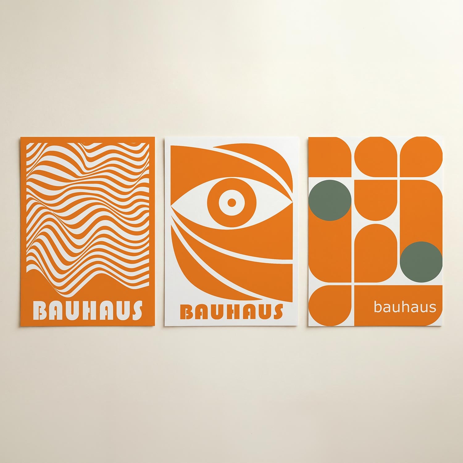 Golvend lijnenspel Posterset