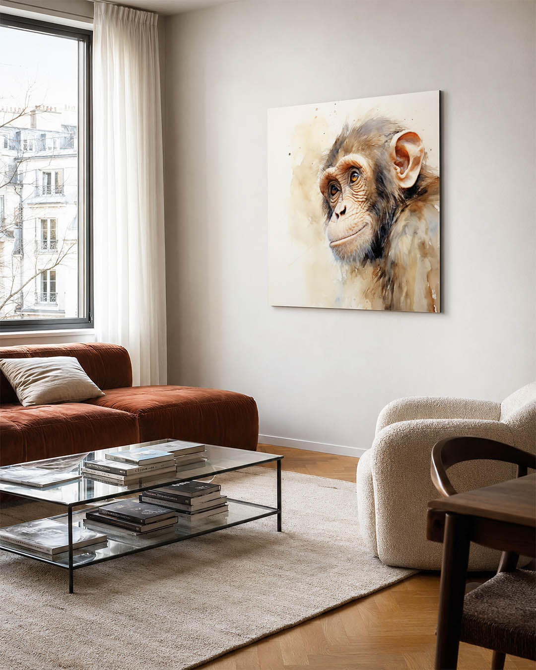 Dromerige aap Kunstwerk