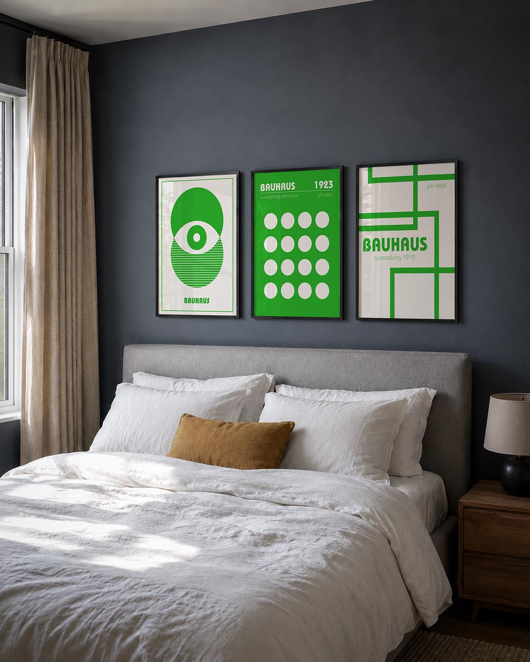 Groene cirkelcompositie Posterset
