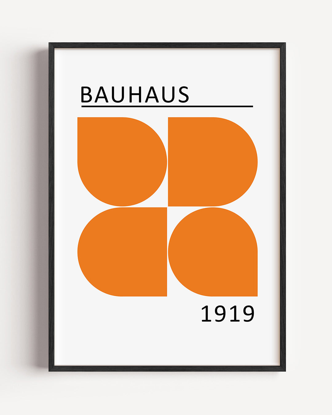 Oranje vlakverdeling Poster