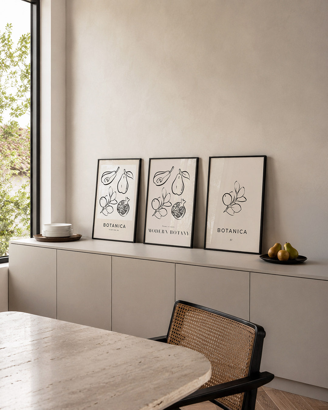 Fruitige lijnenspel Posterset