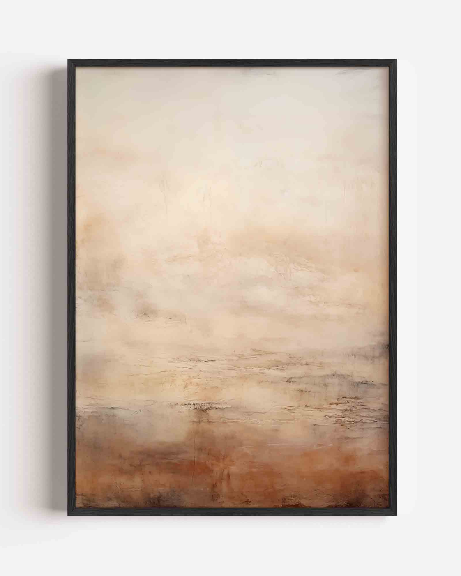 Beige en bruine textuur Poster