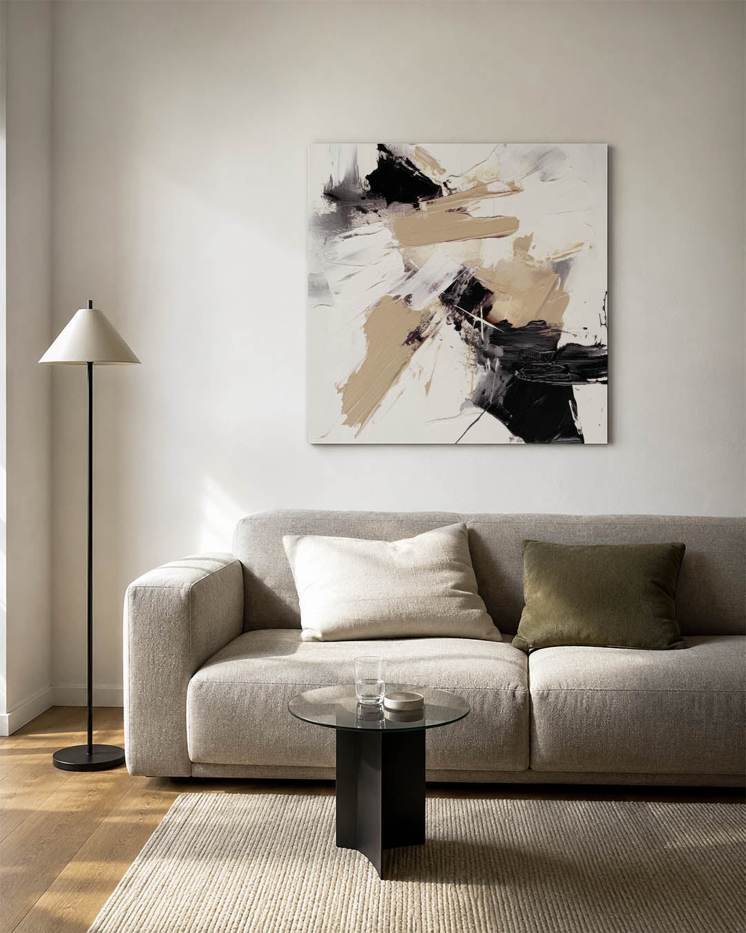 Dynamische kleurvlakken Kunstwerk