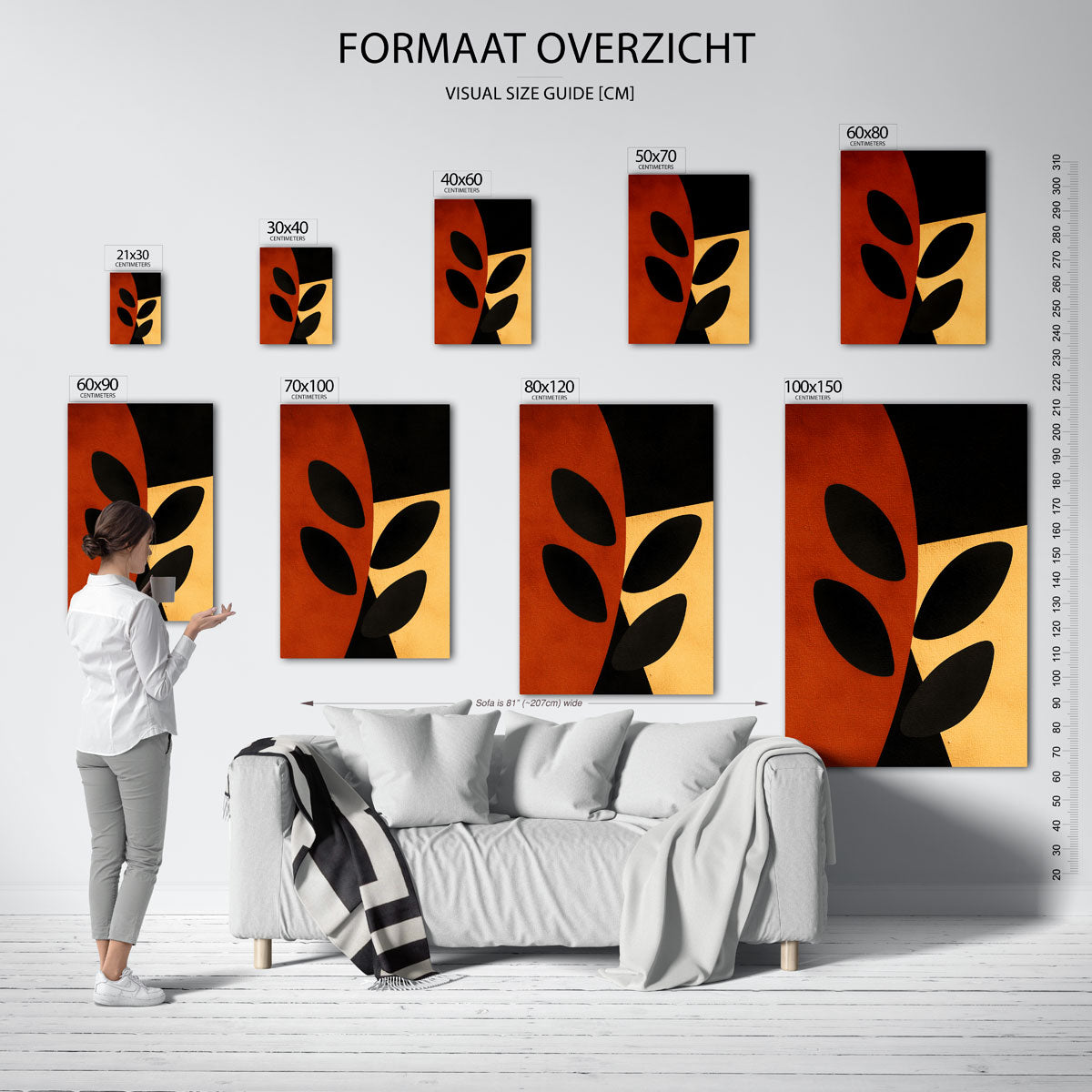 Abstracte vormen Poster