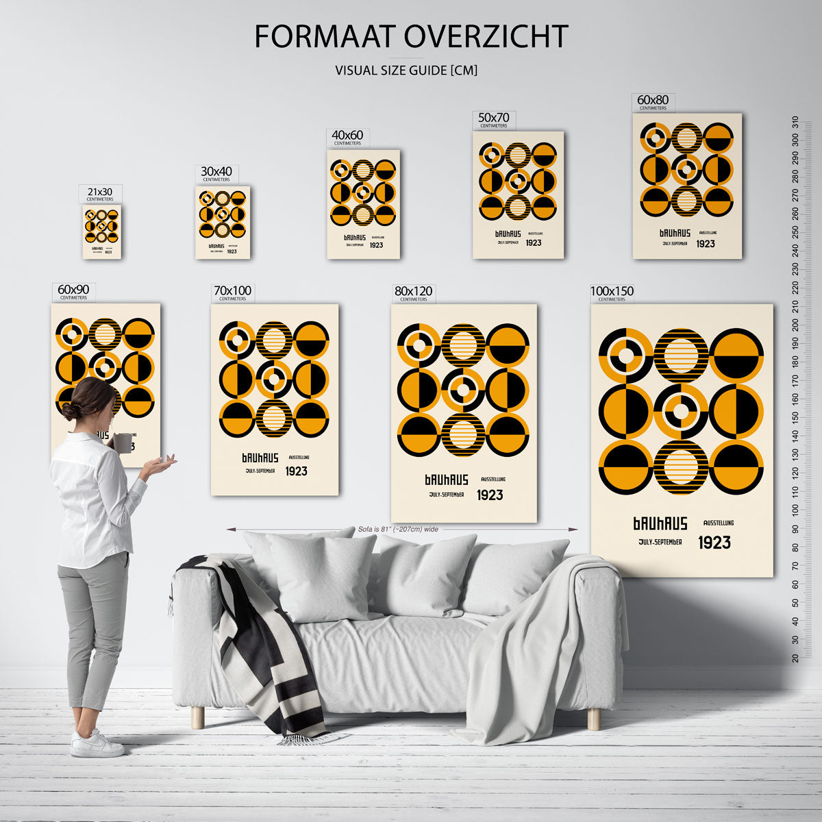 Cirkelritme en kleur Poster