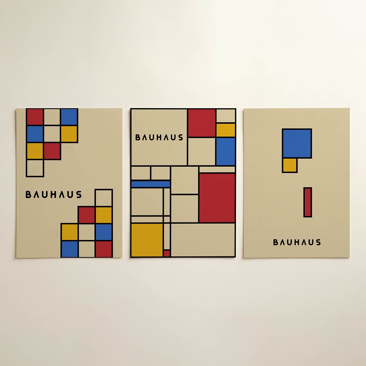 Kleur en lijnenspel Posterset