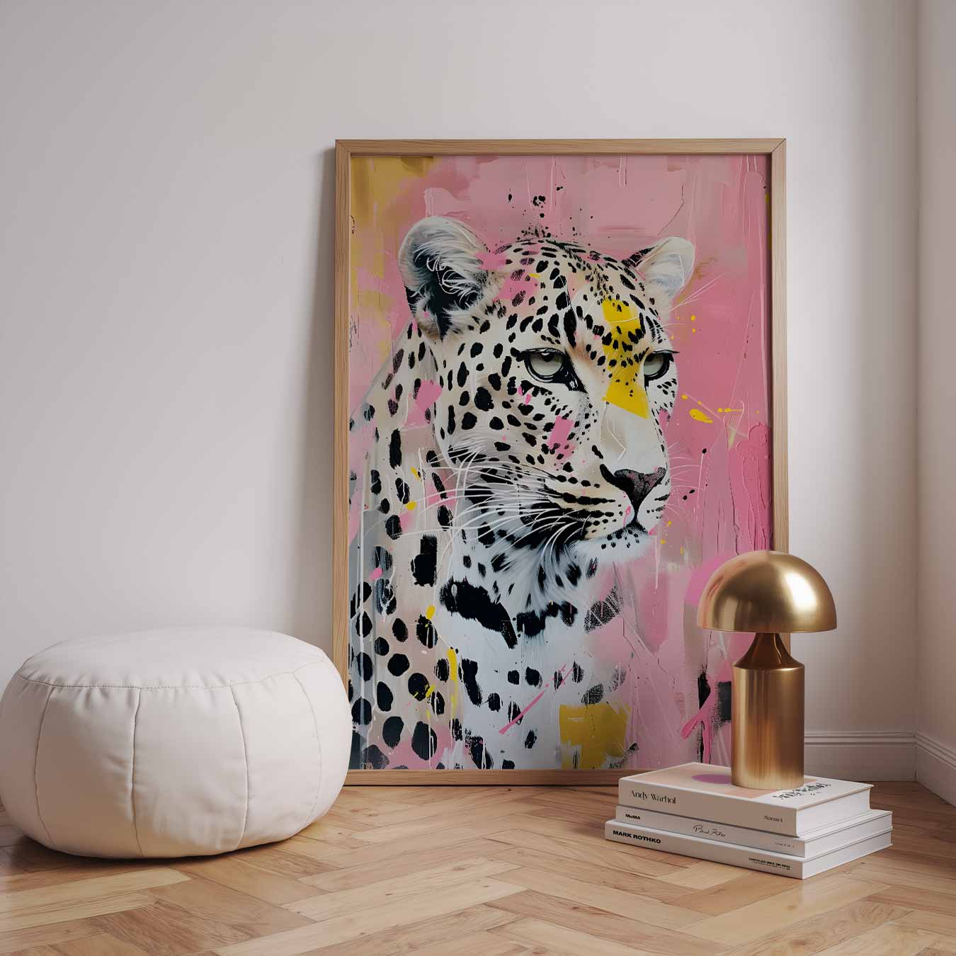 Stijlvolle Luipaard Kunstposter-WallArtistic