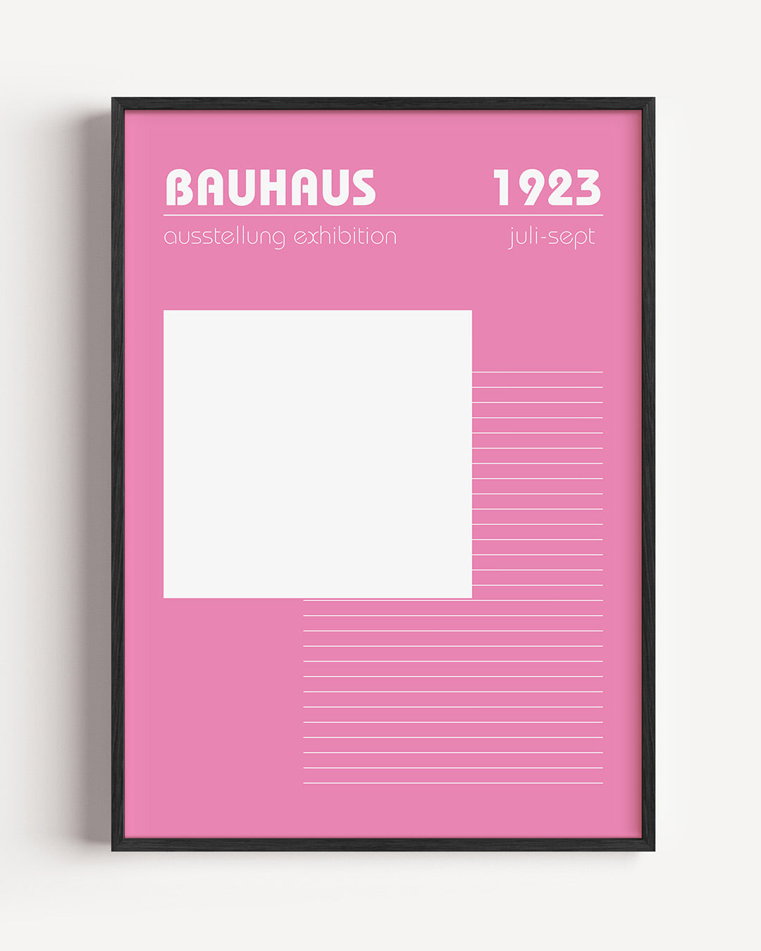 Roze lijnenspel Poster