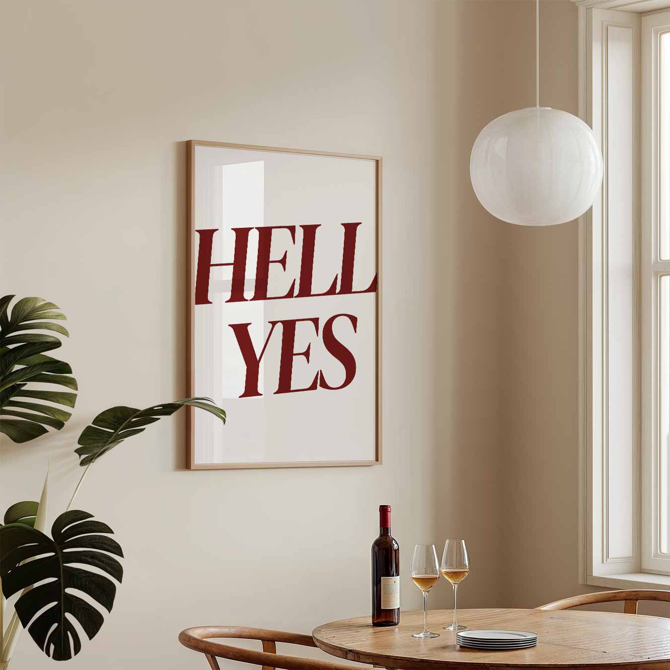 Hell Yes Motivatieposter-WallArtistic