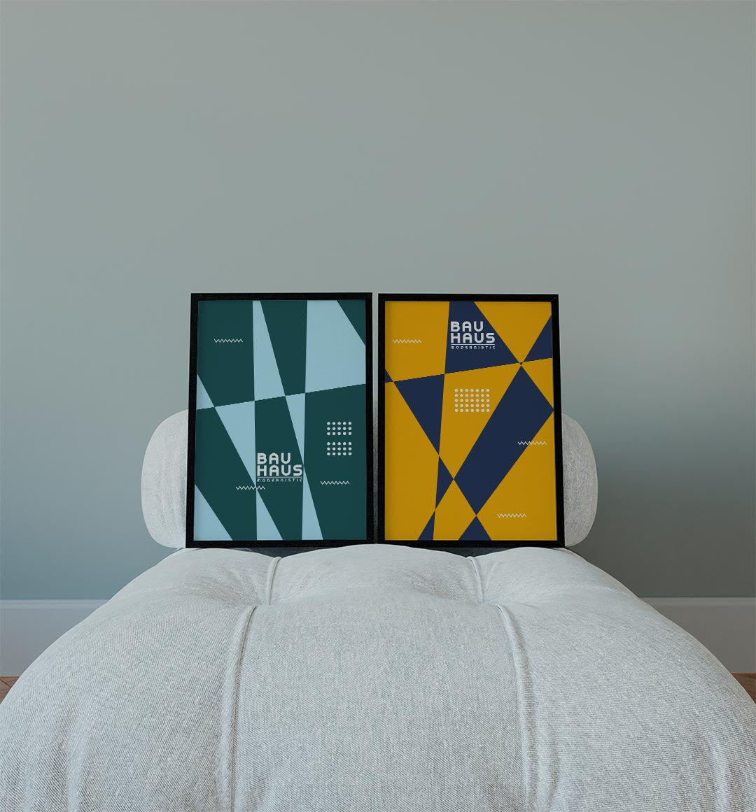 Vormen en vlakken Posterset