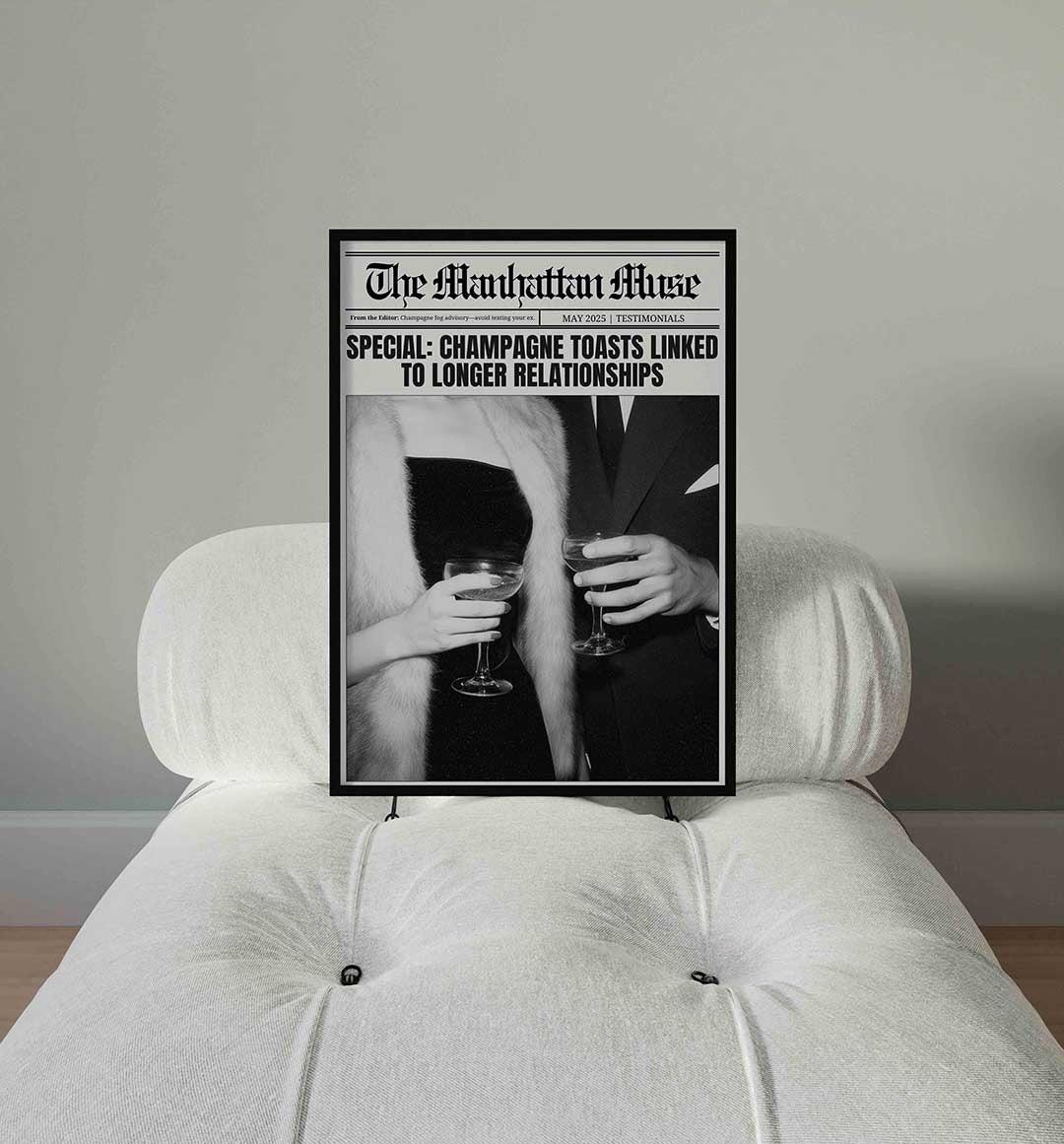 Manhattan muse champagne Poster