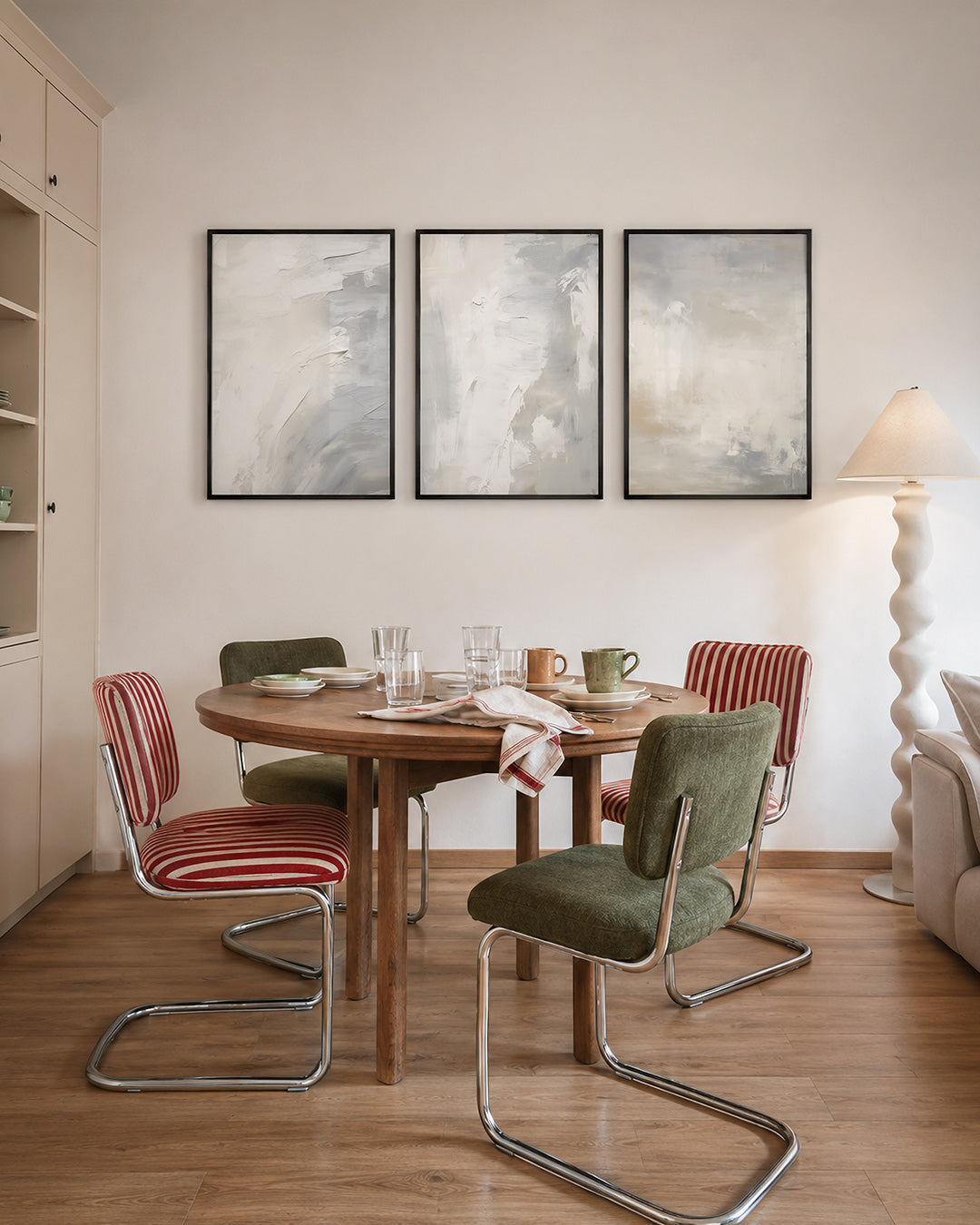 Zachte kleurvlakken Posterset