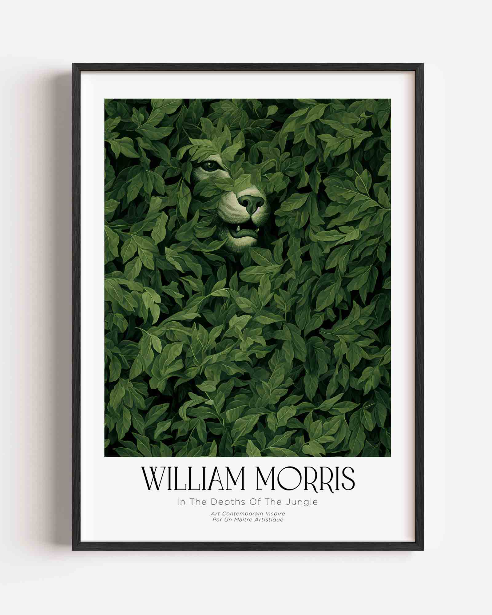 Groen bladerdek met dier Poster