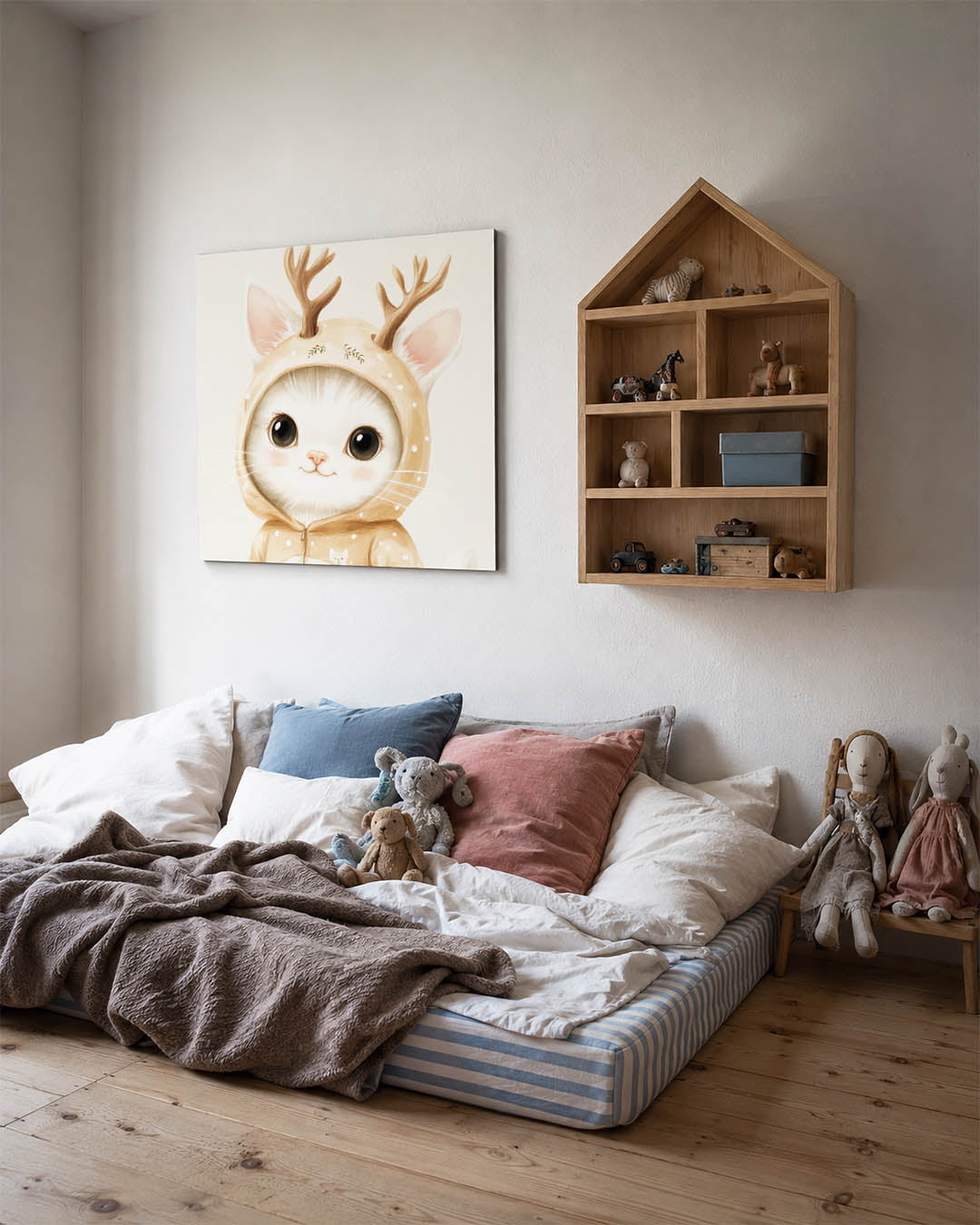 Schattige kat illustratie Kunstwerk
