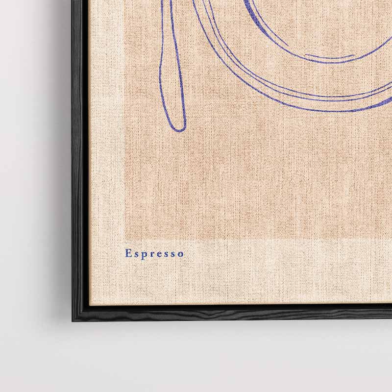 Minimalistisch Dinner Illustratie Kunstwerk-canvas-dibond-plexiglas-wanddecoratie-WallArtistic