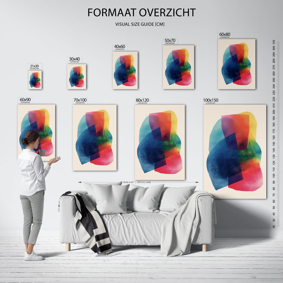 Gekleurde vormen Poster
