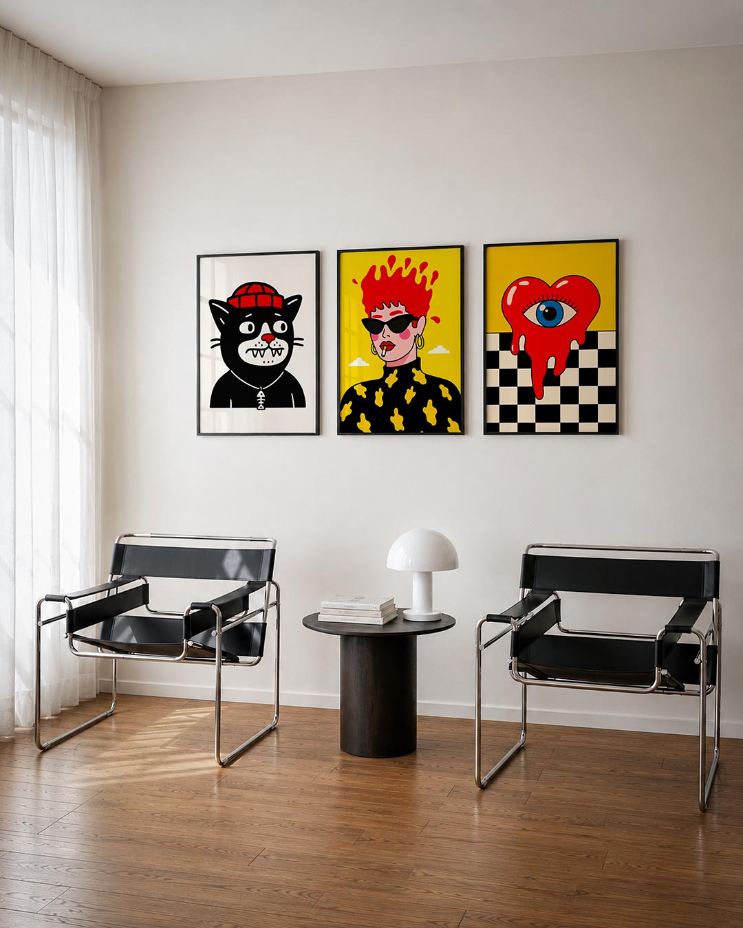 Kleurrijke kat Posterset