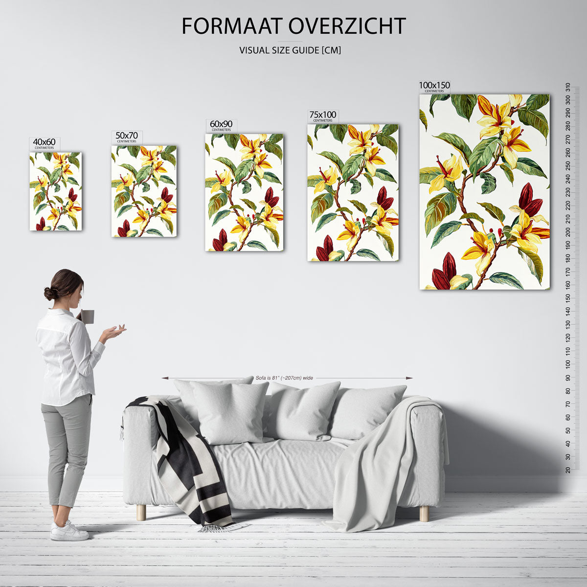 Bloemrijke takken Kunstwerk