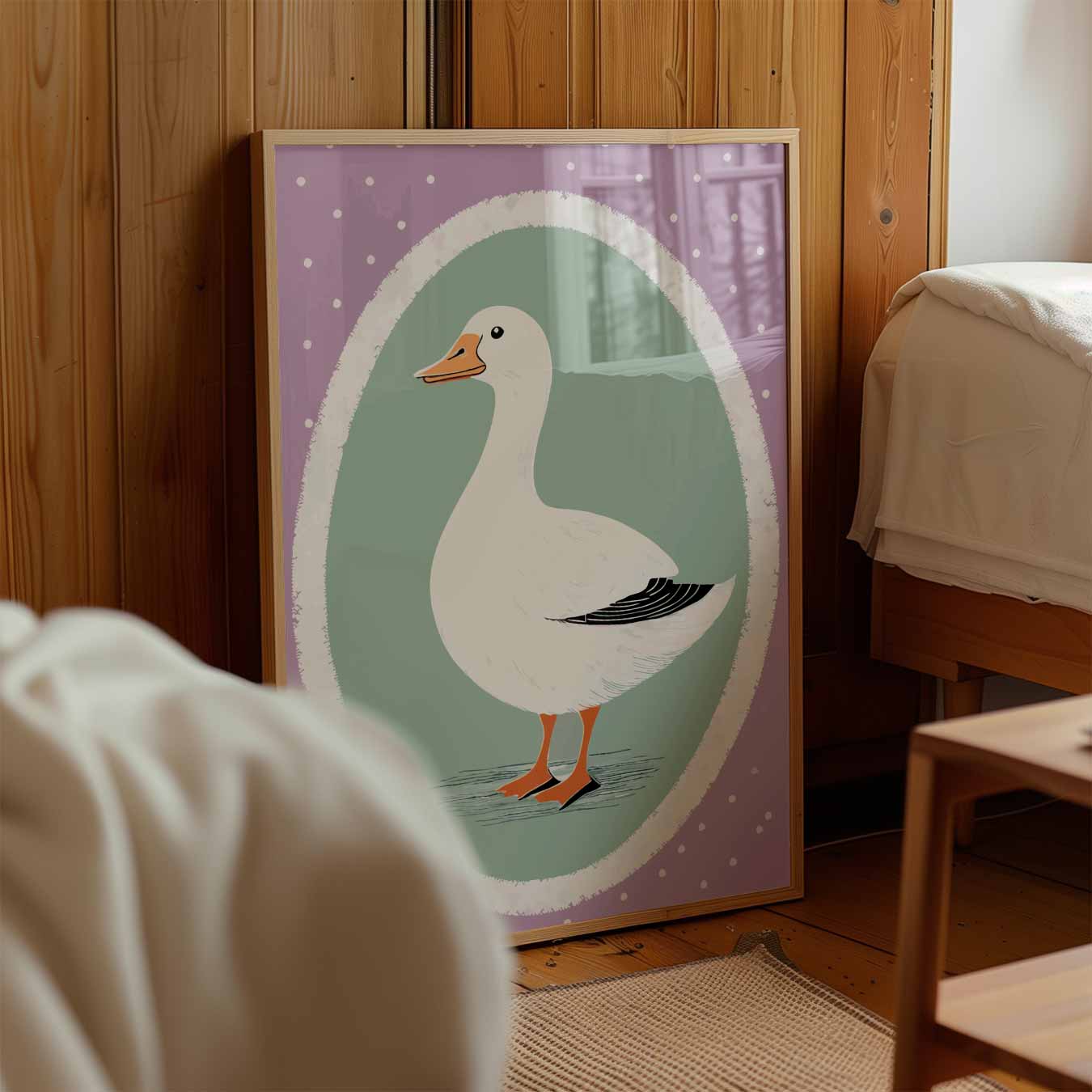 Schattige Eend Decoratieve Poster-WallArtistic
