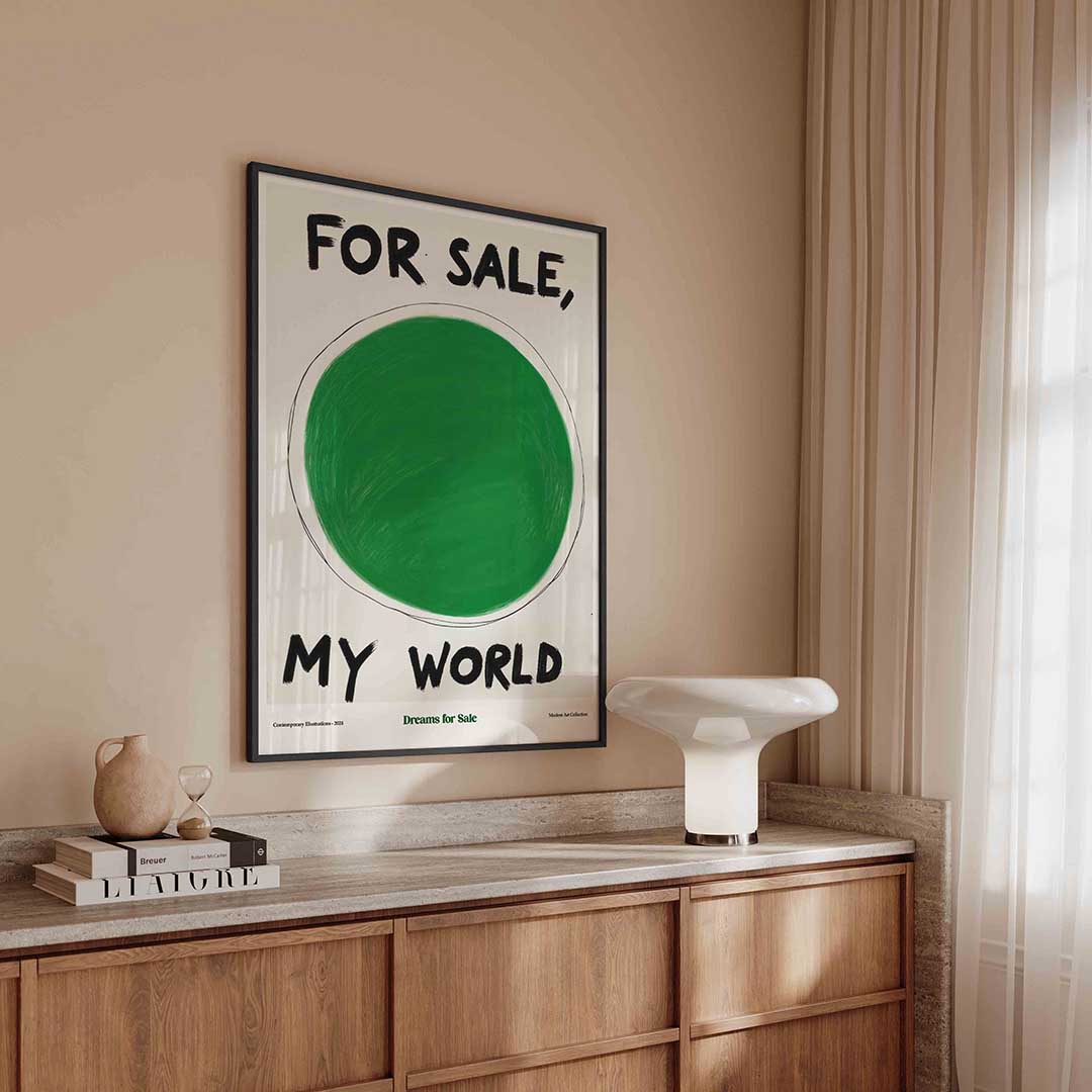 Groene cirkel Poster