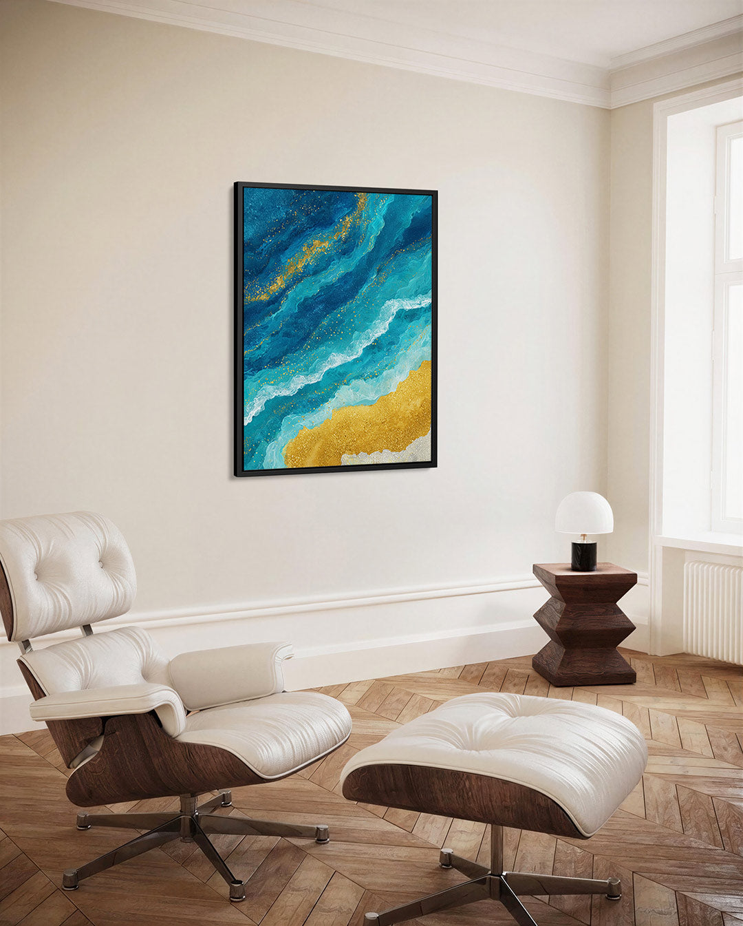 Golvende kleuren Kunstwerk