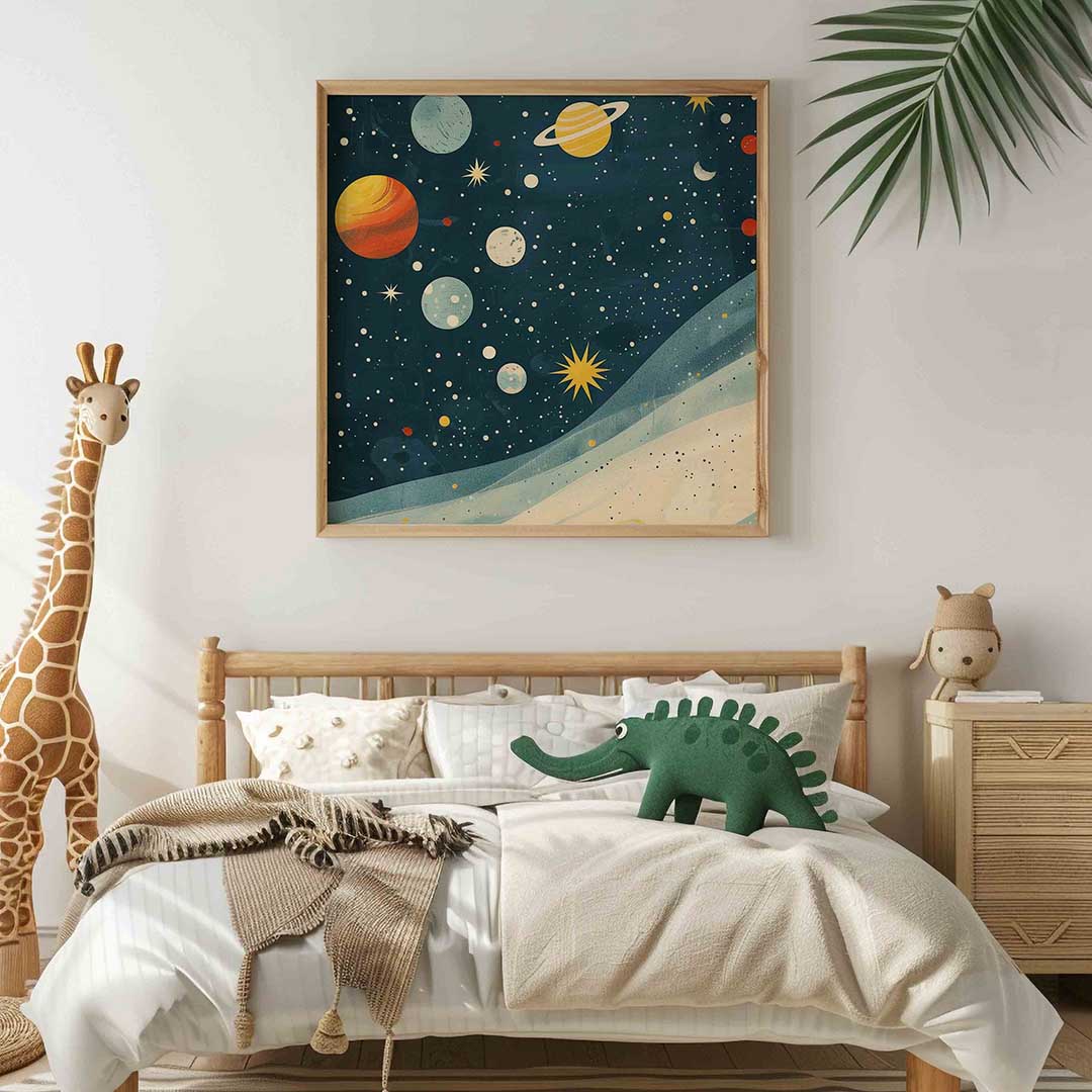 Planeten en sterren Poster