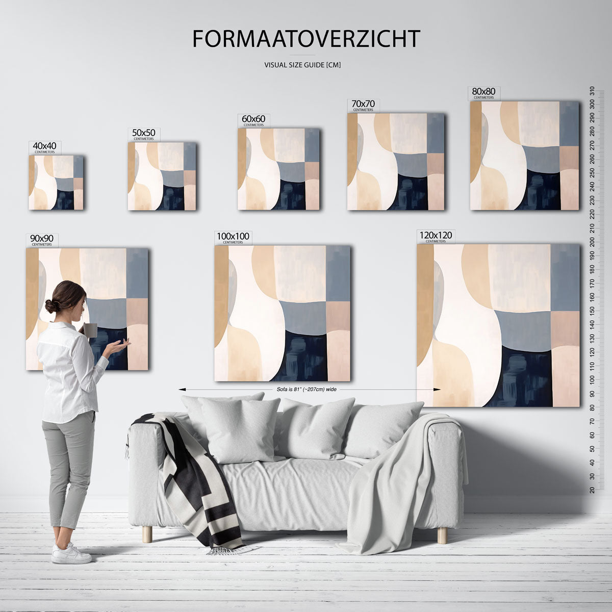 Abstracte vormen Poster