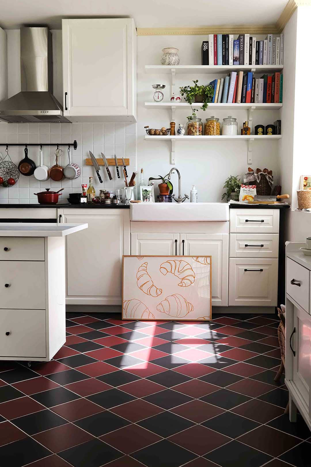 Croissant patroon Poster