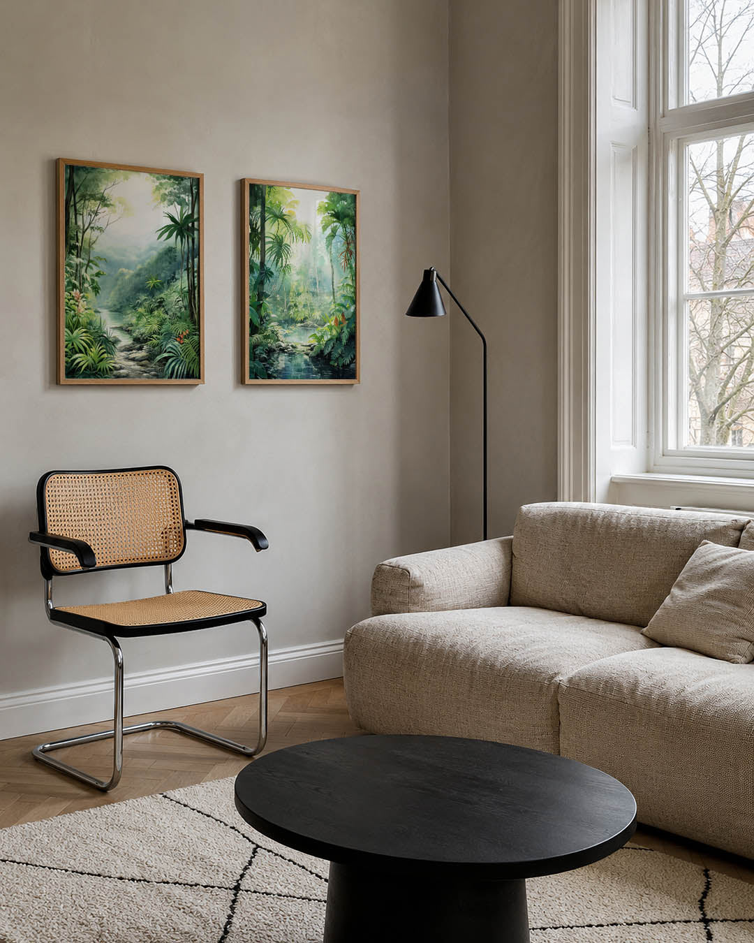 Groene jungle harmonie Posterset