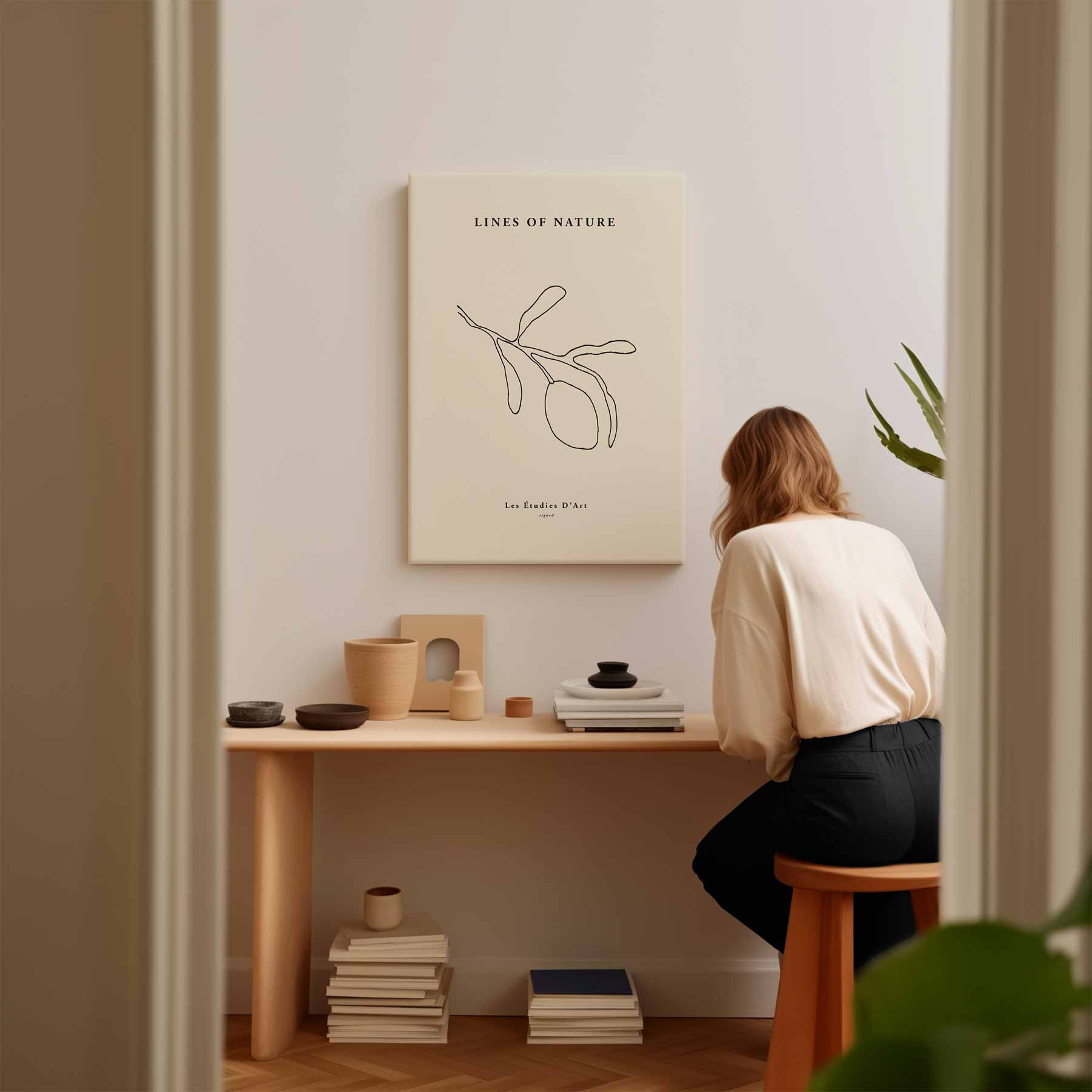 Lijnen van de Natuur Kunstwerk-canvas-dibond-plexiglas-wanddecoratie-WallArtistic