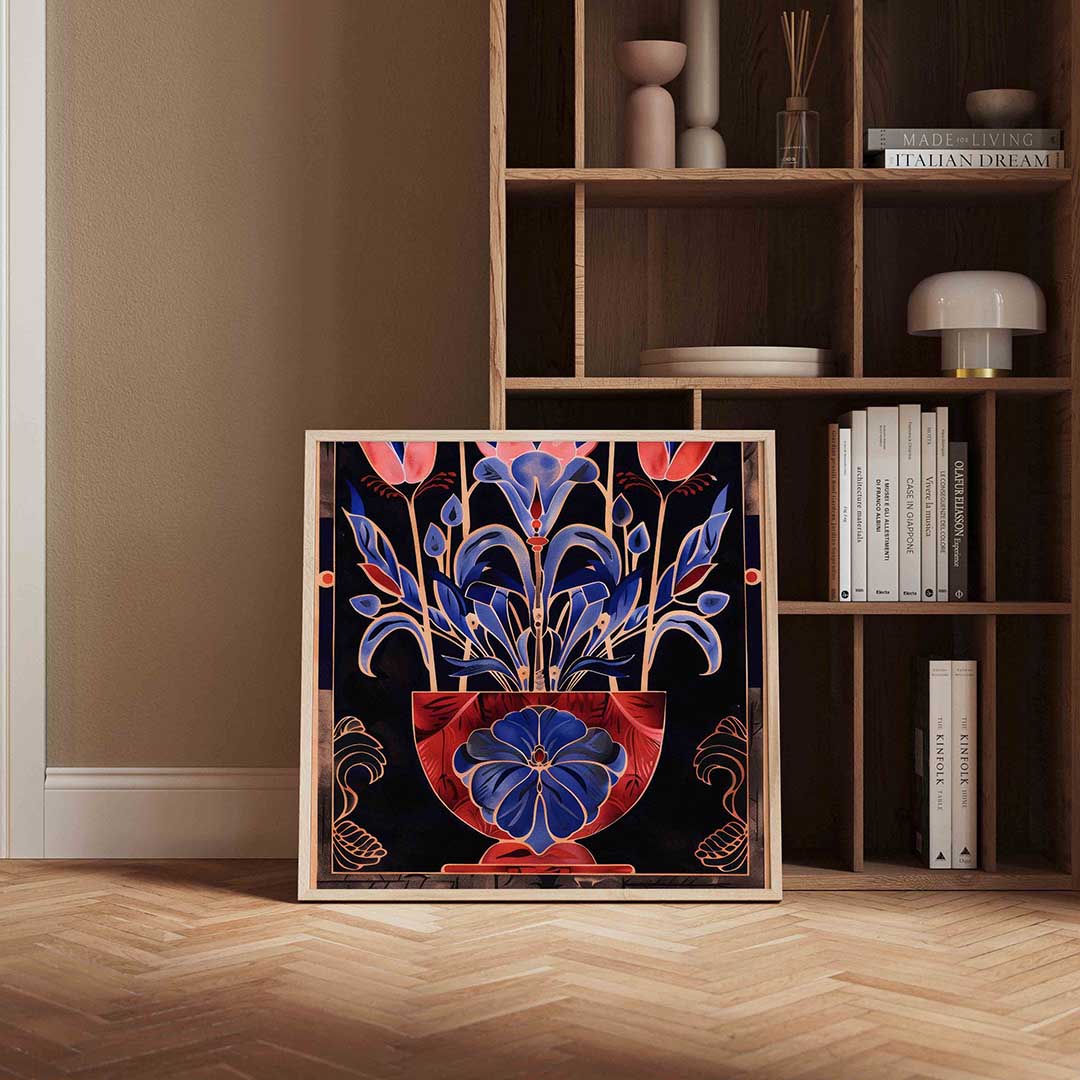 Bloemen in vaas Poster