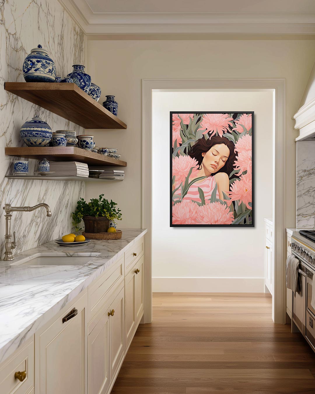 Dromerige bloemen Kunstwerk