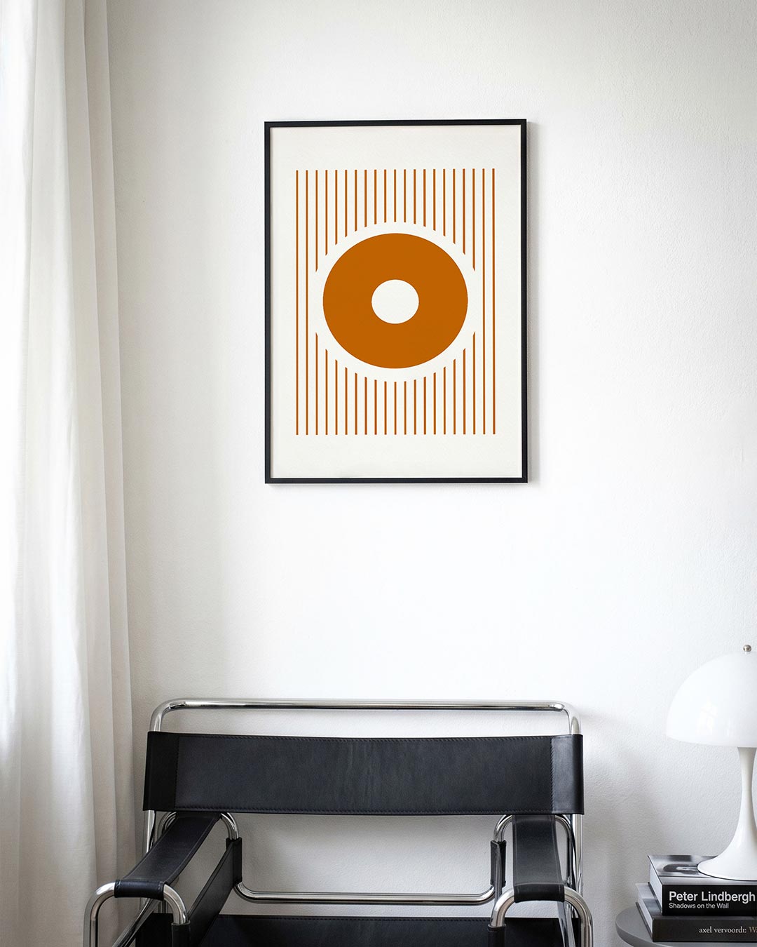 Cirkel en lijnen Poster