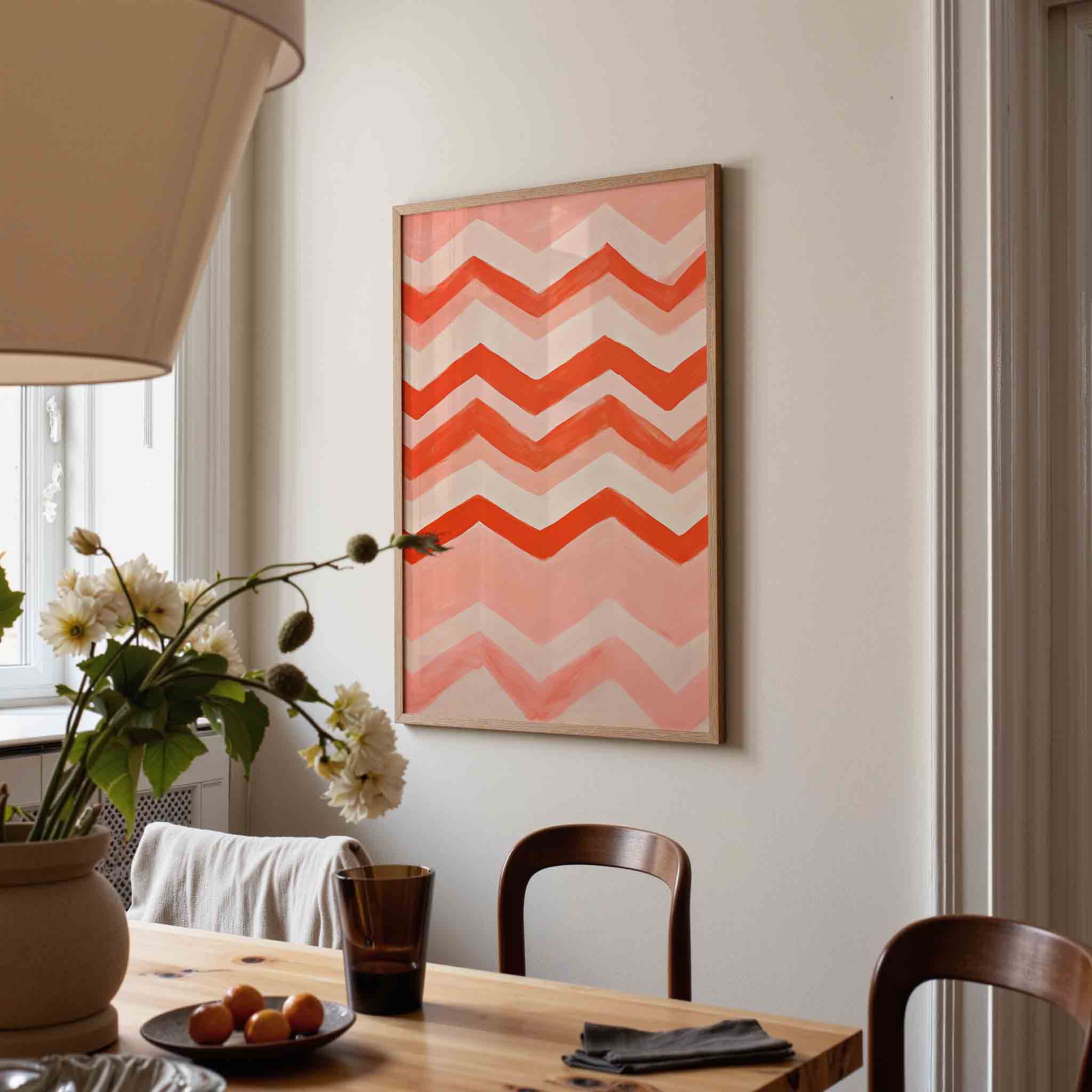 Zigzag patroon Poster