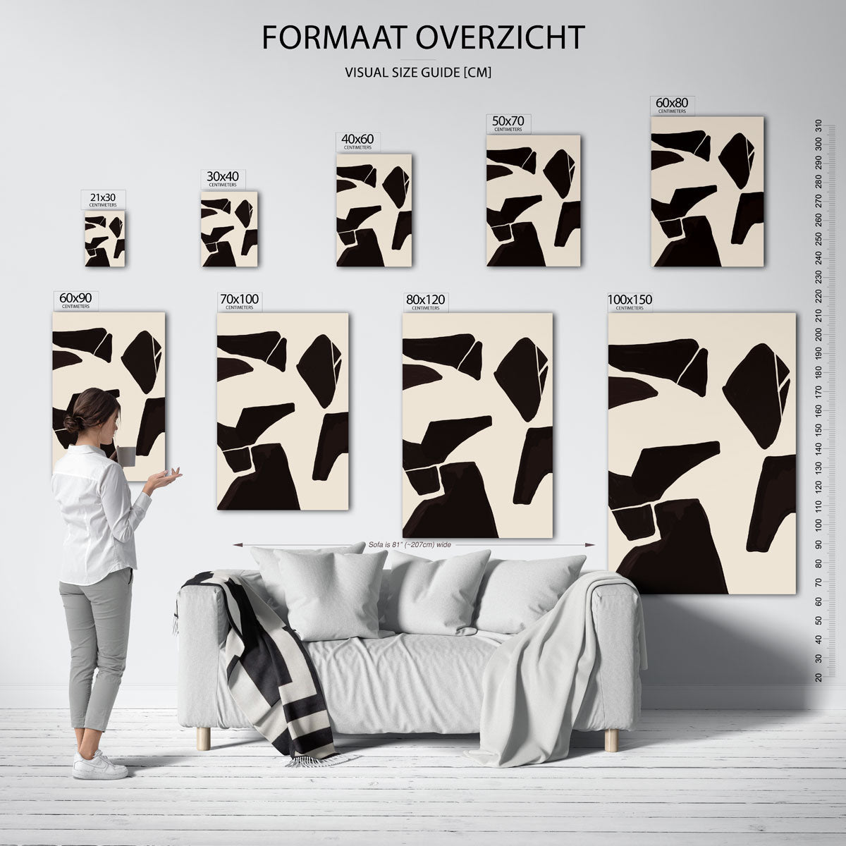 Abstracte vormen Poster