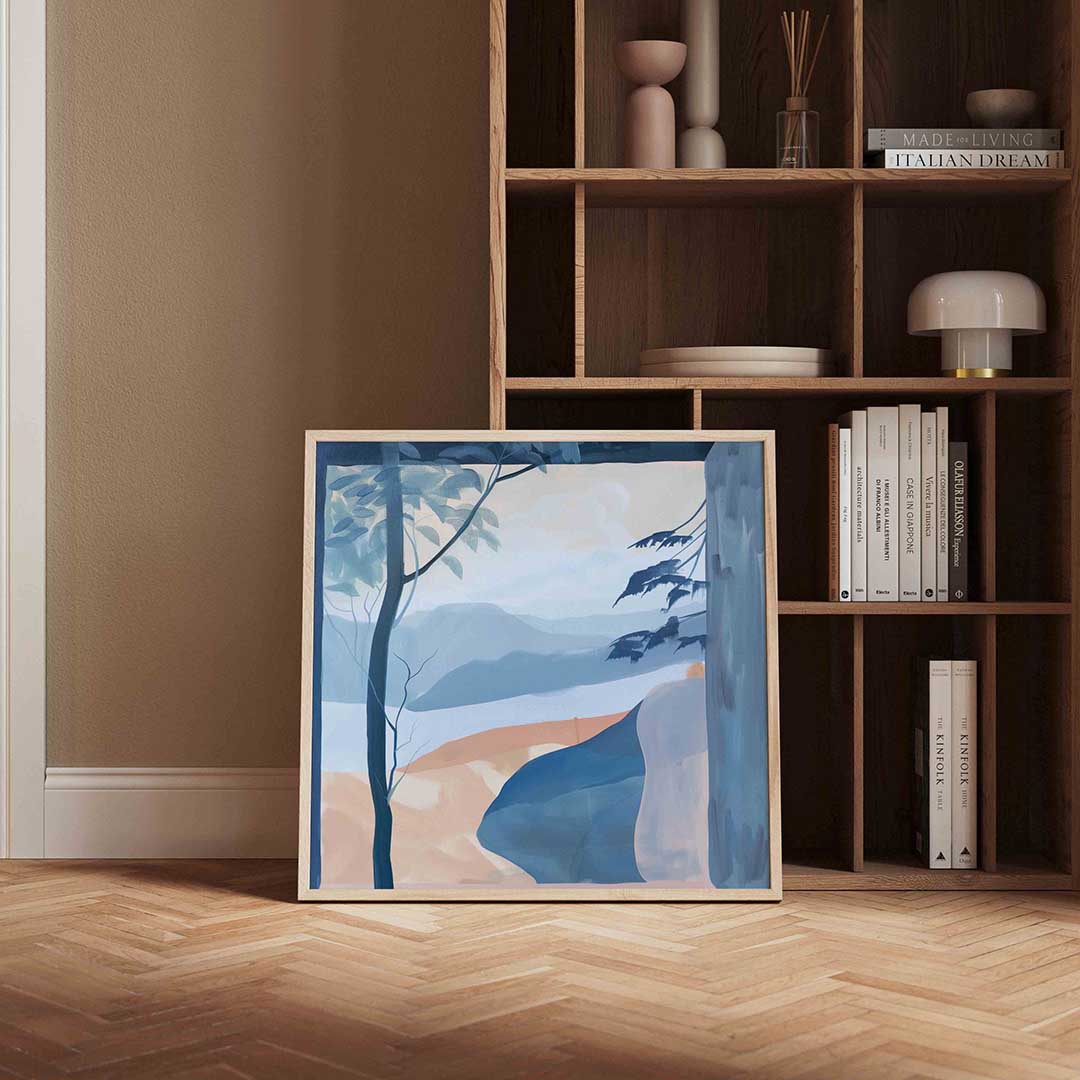 Landschap met bomen Poster