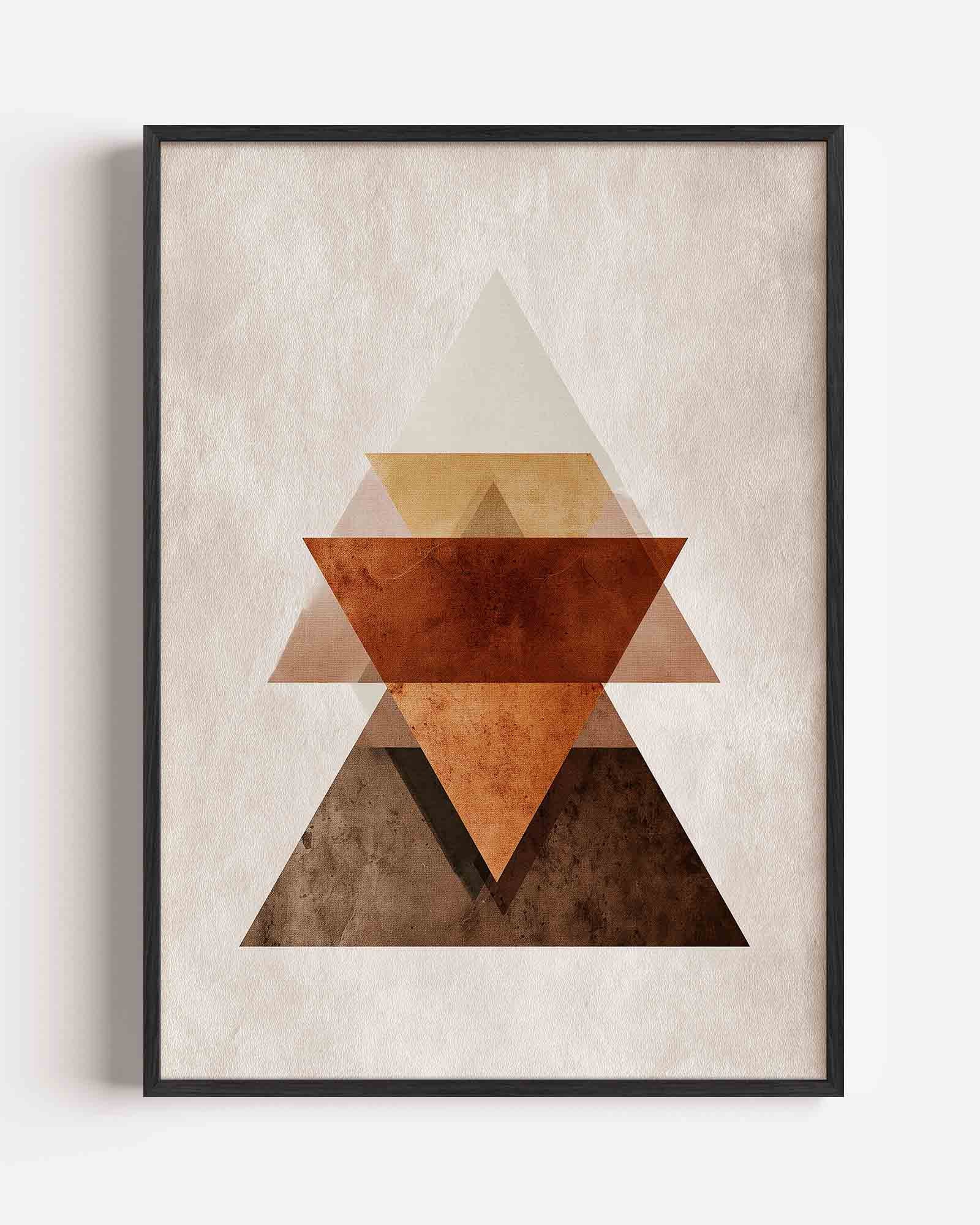 Geometrische driehoeken Poster