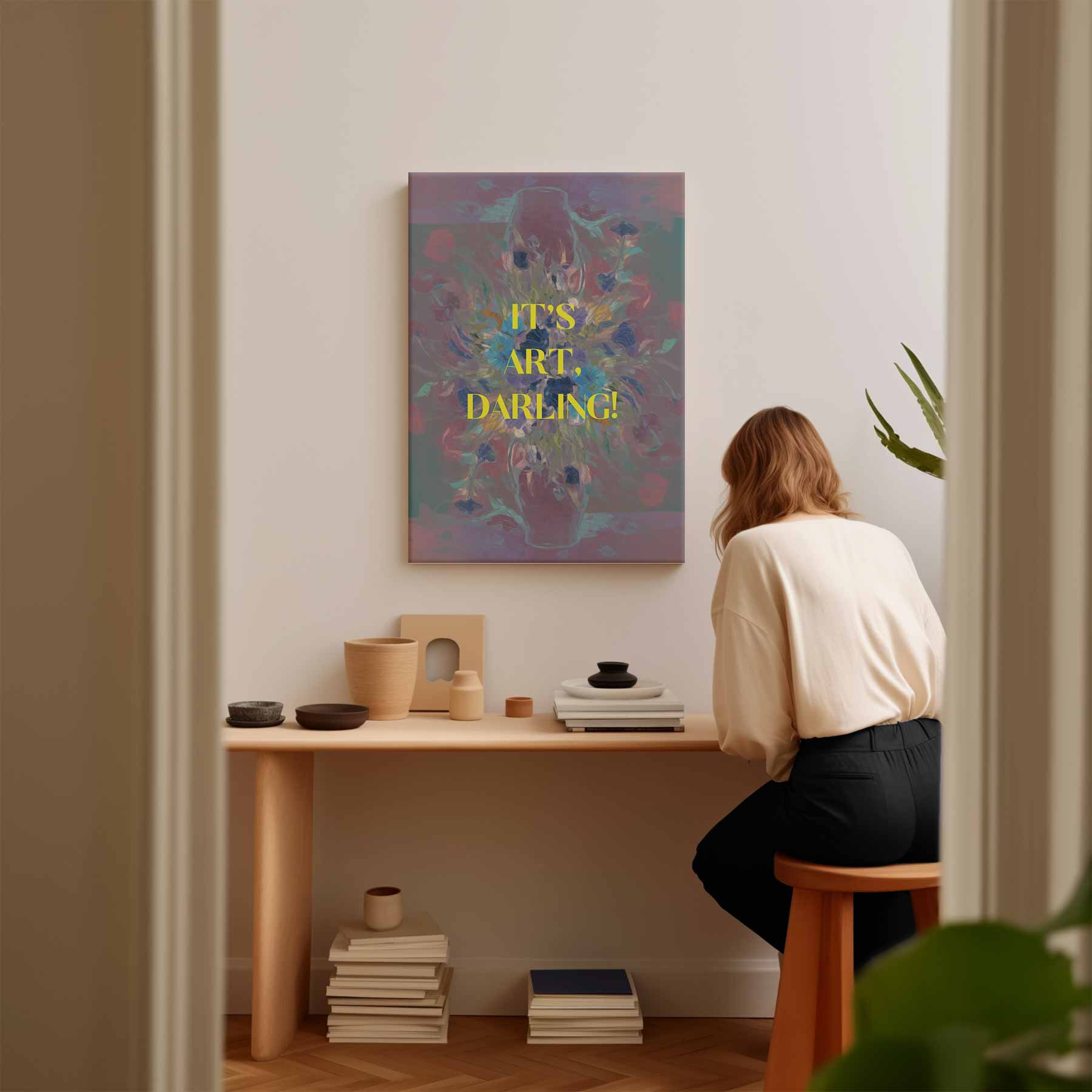 Kleurrijke Bloemenexplosie Kunstwerk-canvas-dibond-plexiglas-wanddecoratie-WallArtistic