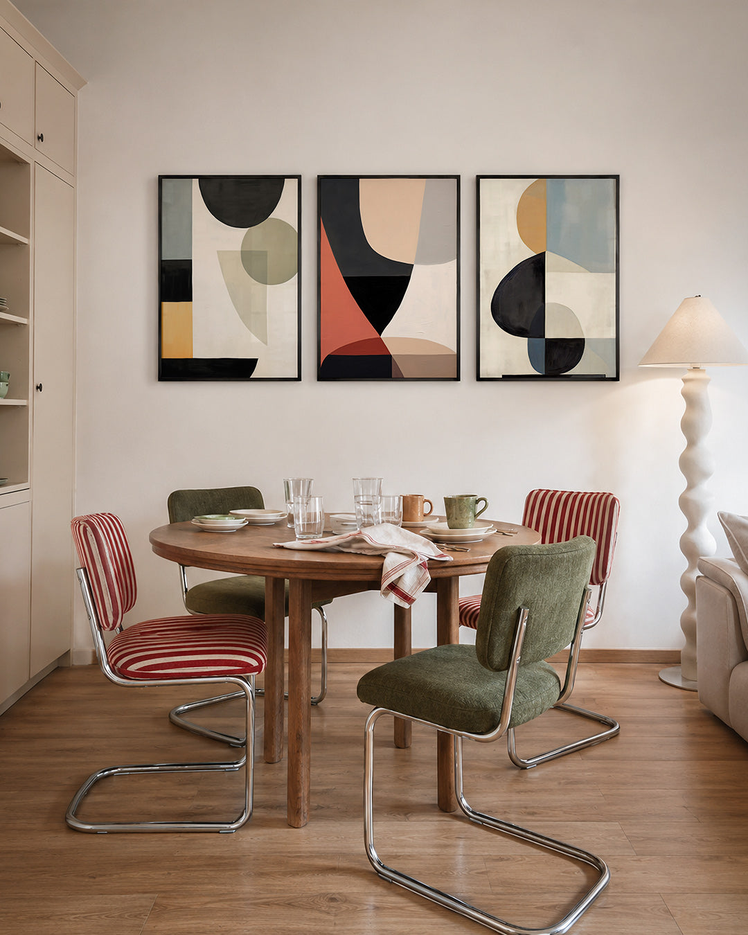 Vormen en vlakkenspel Posterset