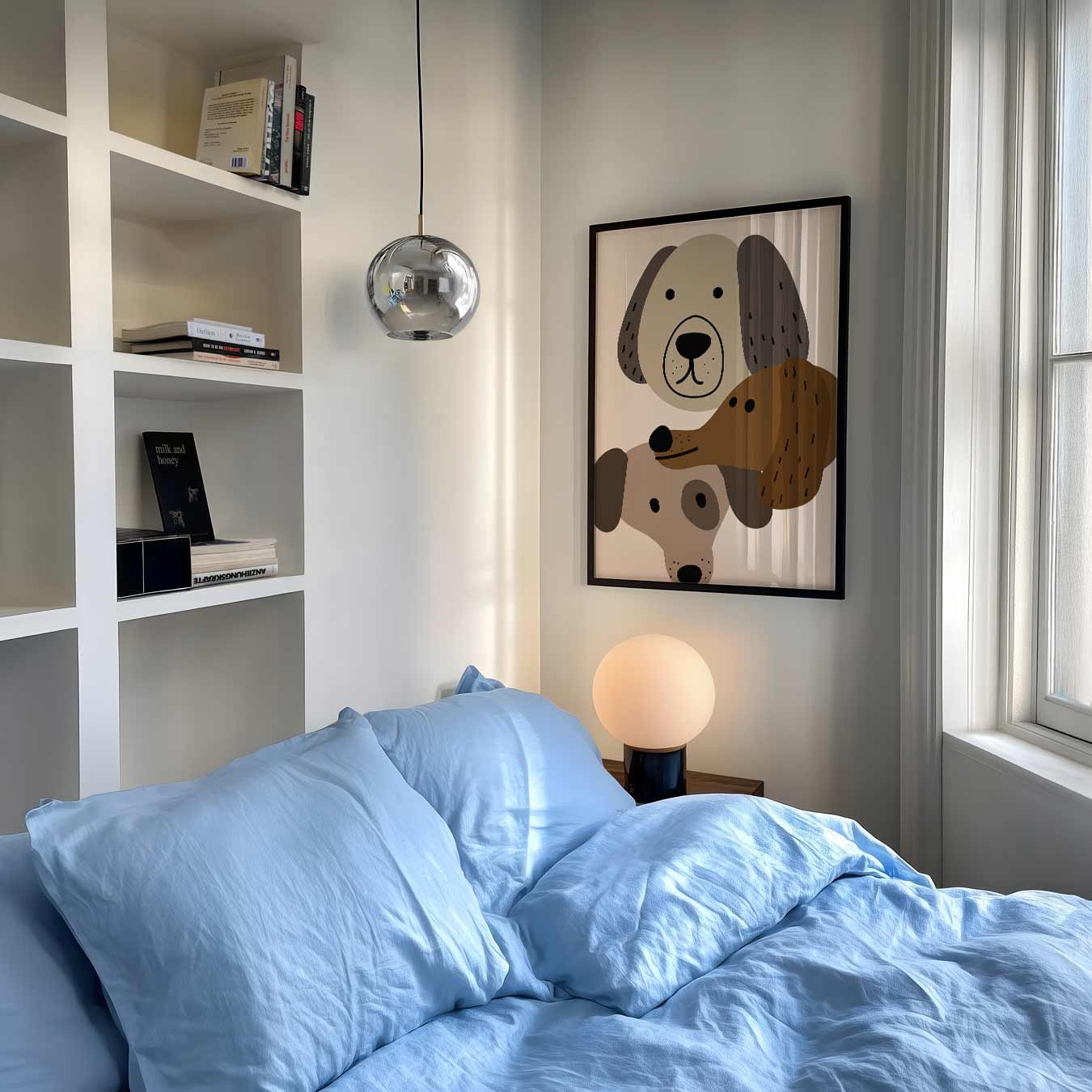 Schattige Hondenportretten Poster-WallArtistic