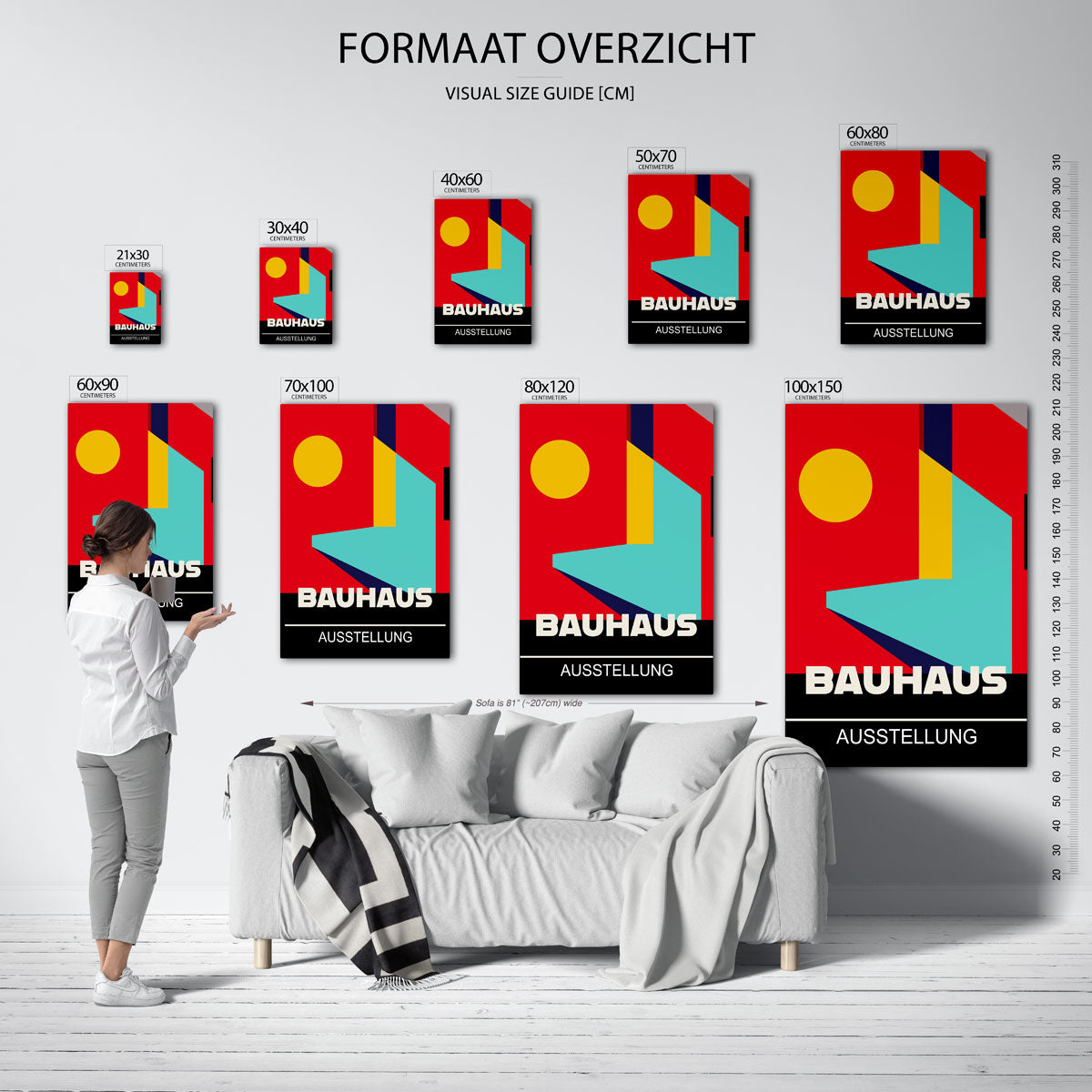 Kleur en vormen Poster