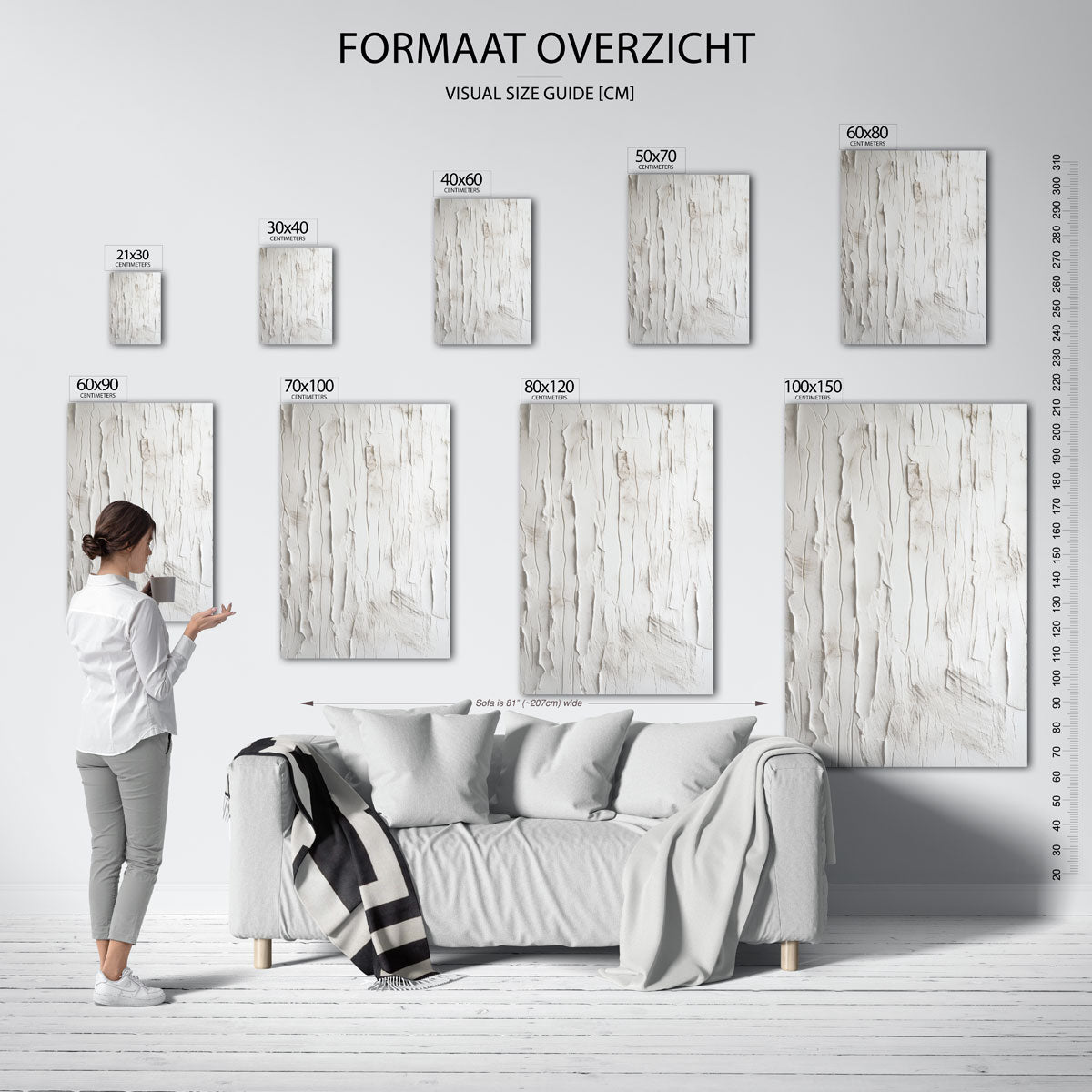 Textuur van scheuren Poster
