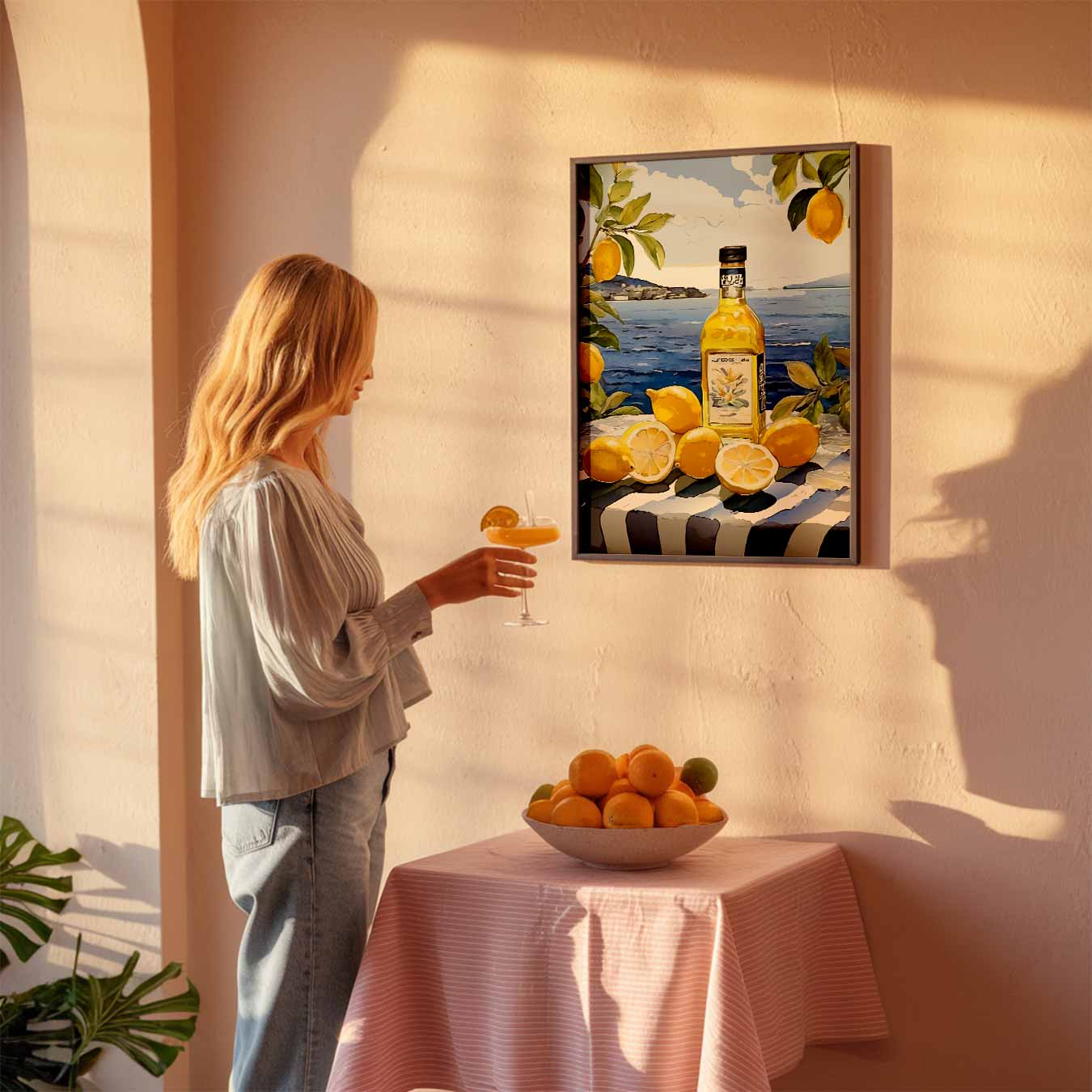 Mediterrane Zomer Citroen Poster-WallArtistic