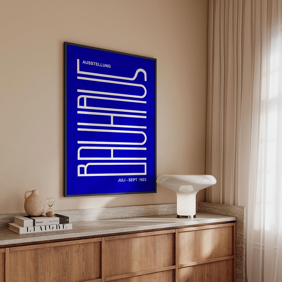 Lijnen en kleurvlakken Poster