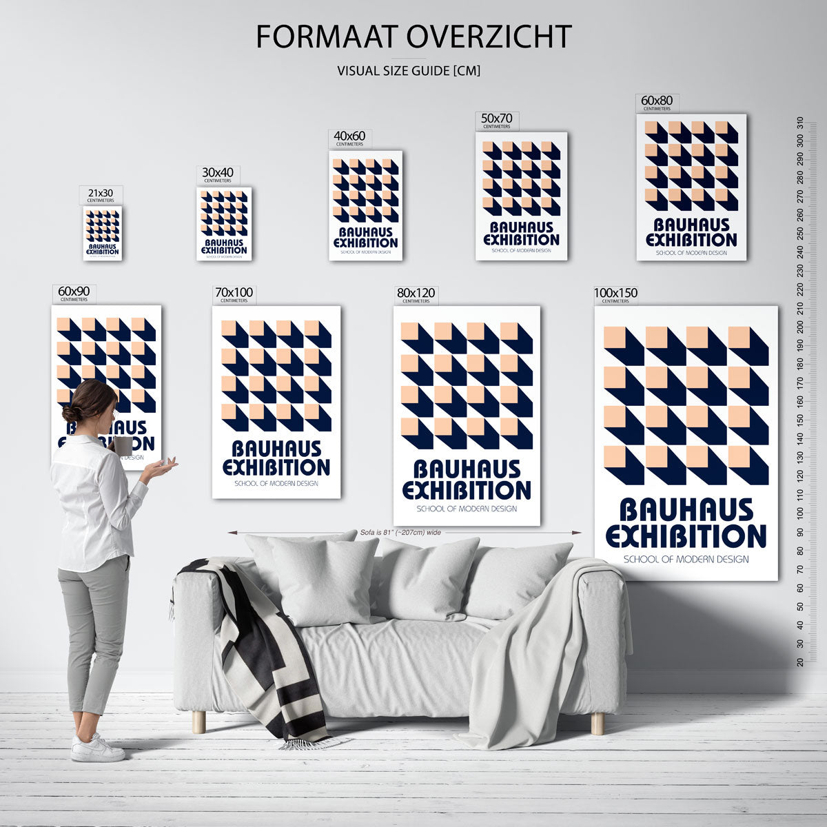 Vorm en schaduw Poster