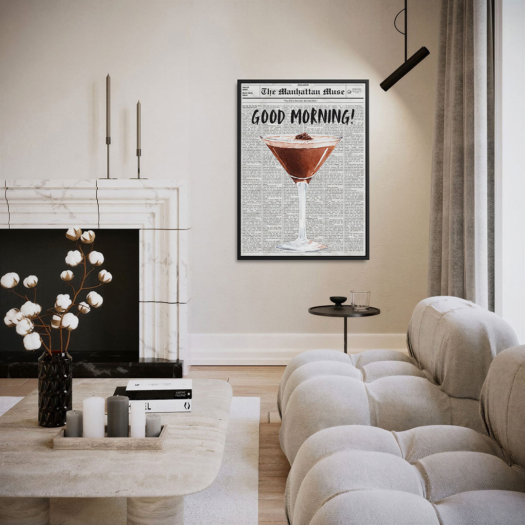 Cocktail illustratie Kunstwerk