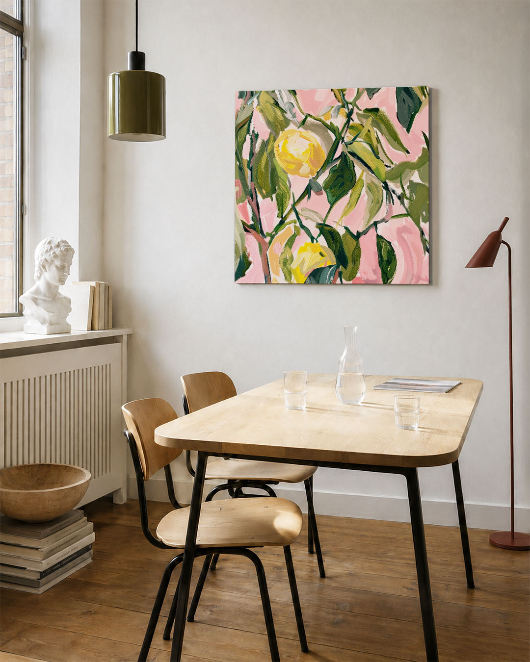 Bloemrijke expressie Kunstwerk