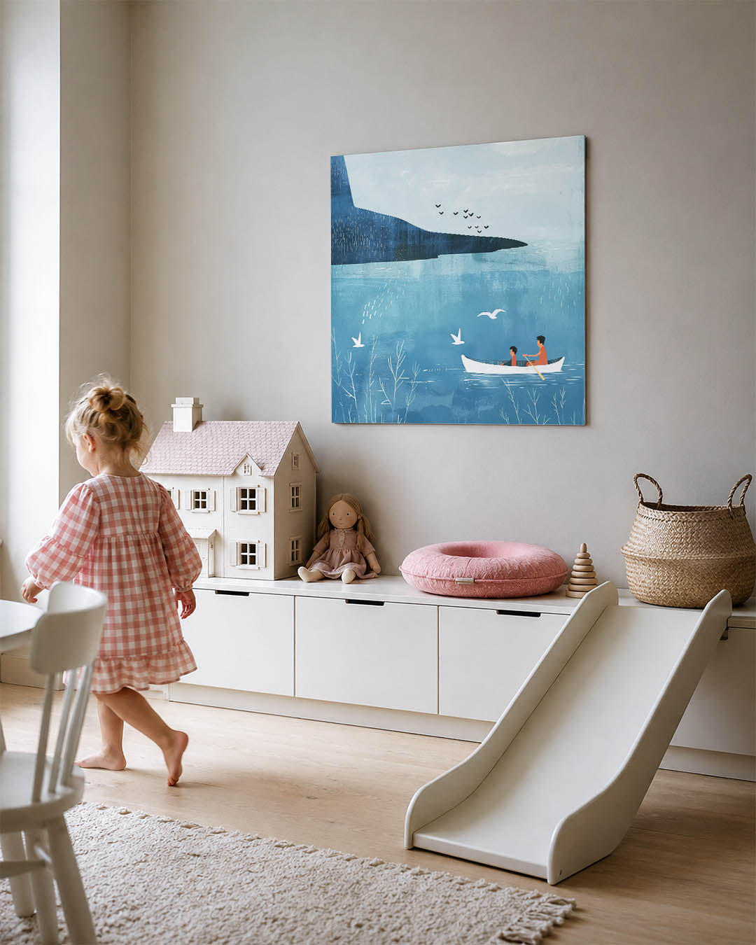 Rustige kano vaart Kunstwerk